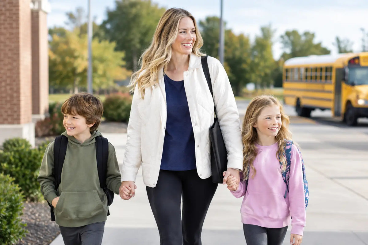 What to Wear for School Pickup on Busy Days