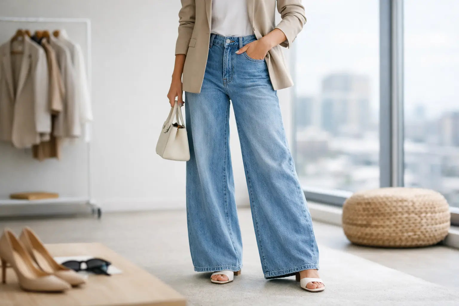 How to Style Wide Leg Jeans Without the Guesswork