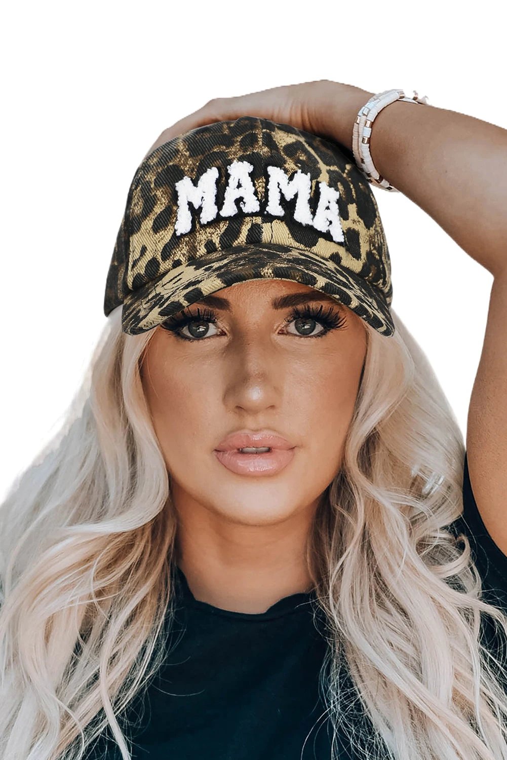 leopard mama embroidered leopard baseball cap for women casual everyday outfit