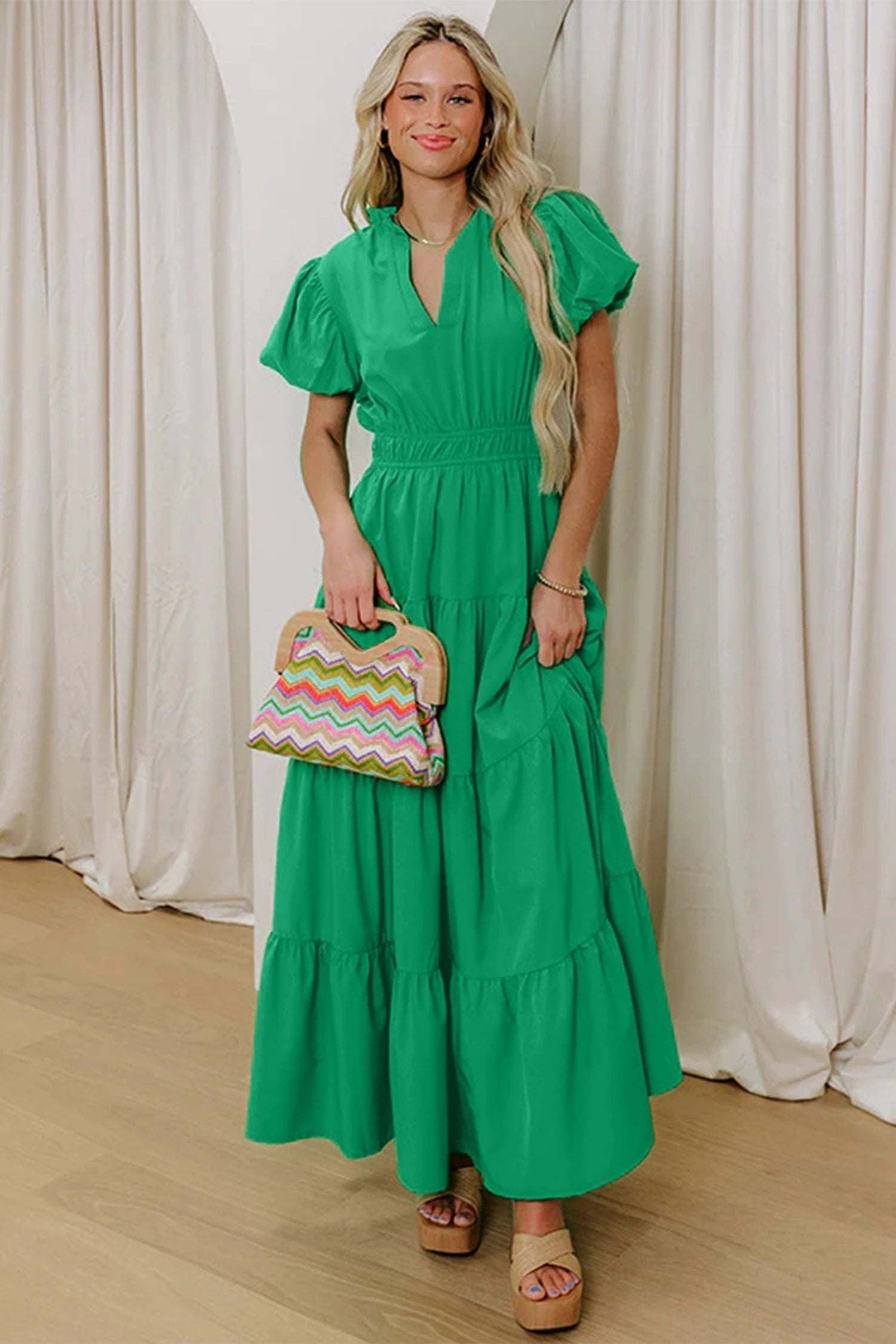 Collection of trendy women's dresses in various styles and sizes for everyday wear and special occasions