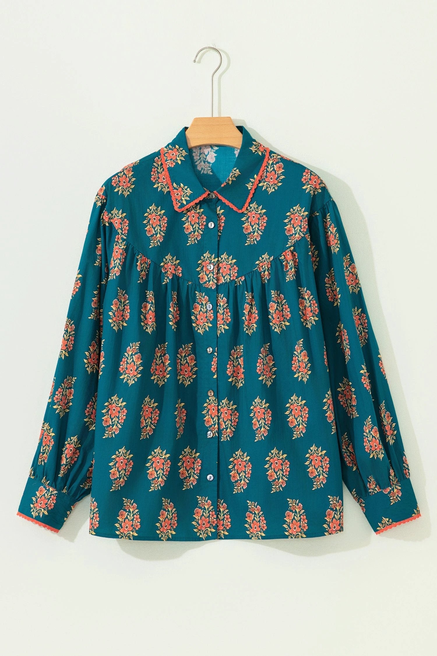 plus size floral blouse