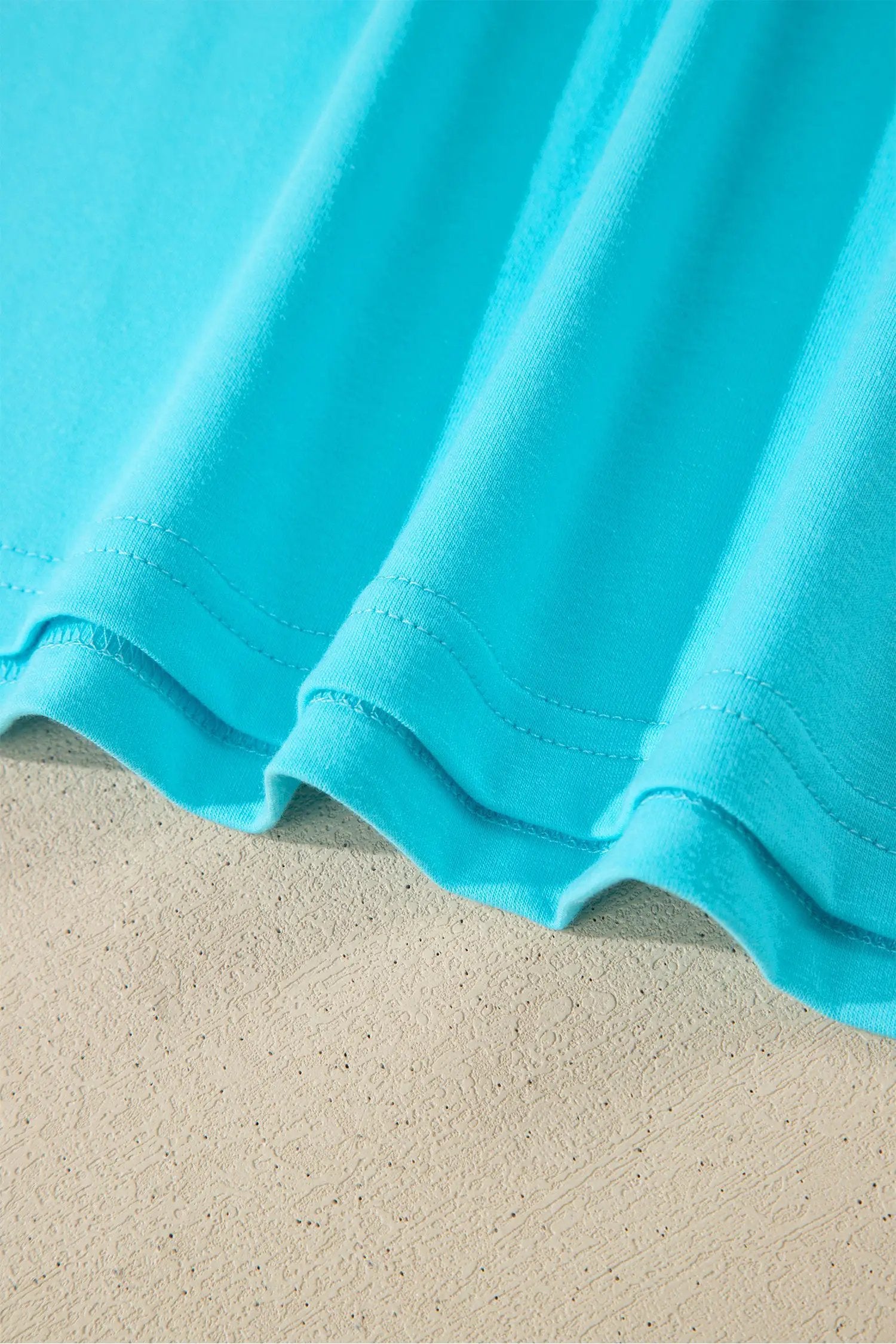 Dear-Lover Dropshipping Mint Green Solid Color V Neck Short Puff Sleeve Blouse - Blouses Tops/Blouses & Shirts