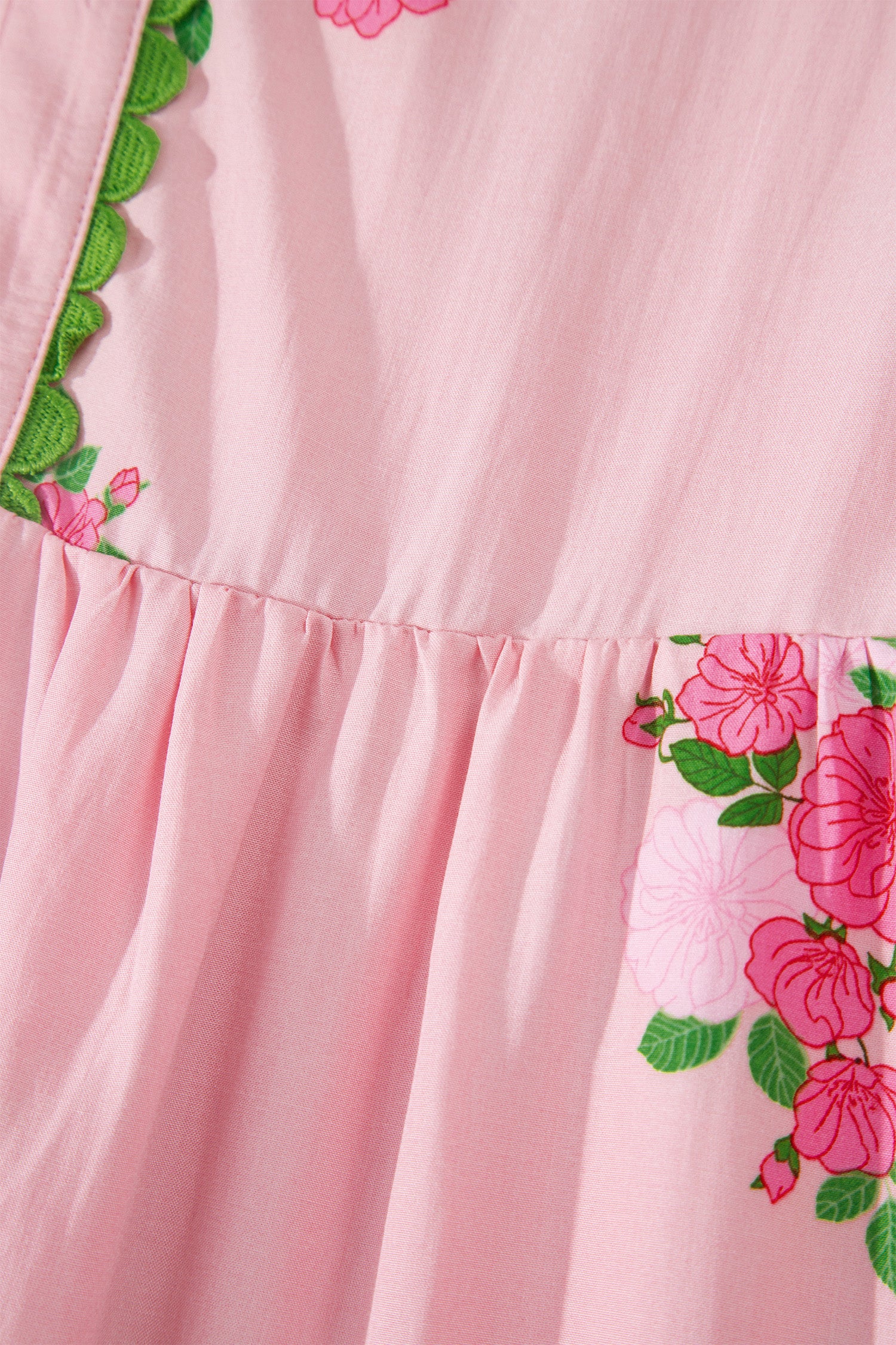 Main Character Energy | Floral Print Maxi Dress With Notched Neck Flutter Short Sleeve
