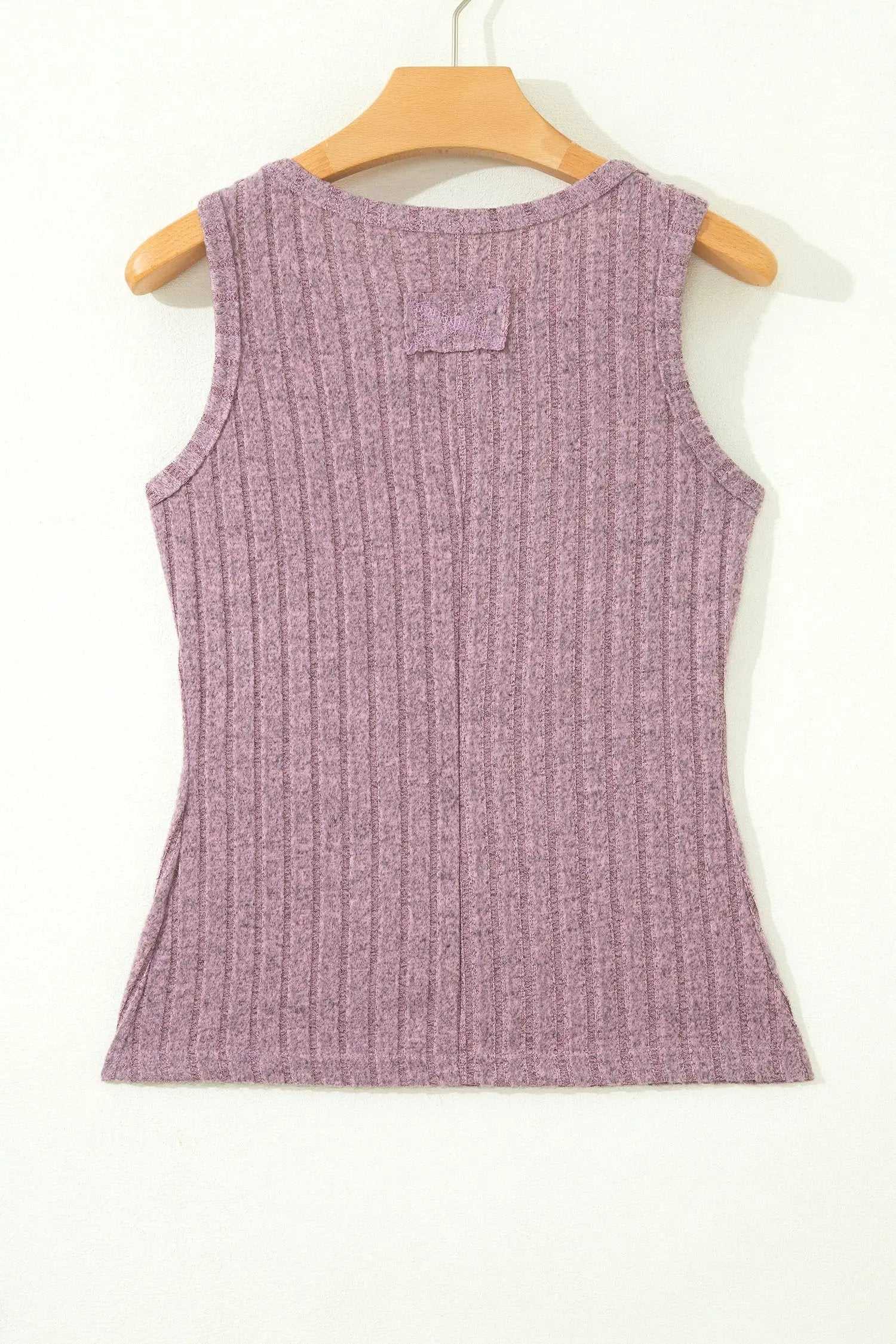 Ribbed Mineral Wash Tank Top slim fit cozy western casual top