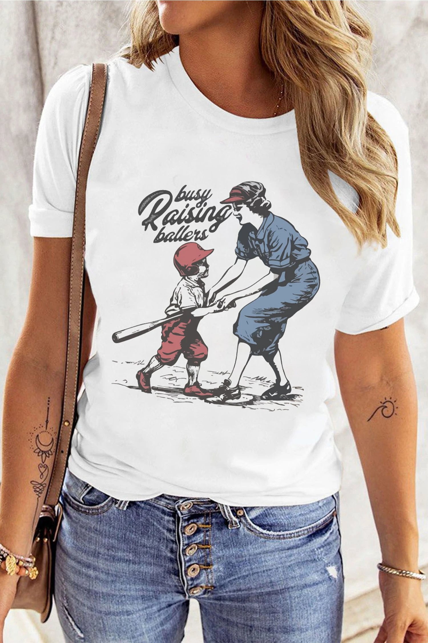 Busy Raising Ballers tee