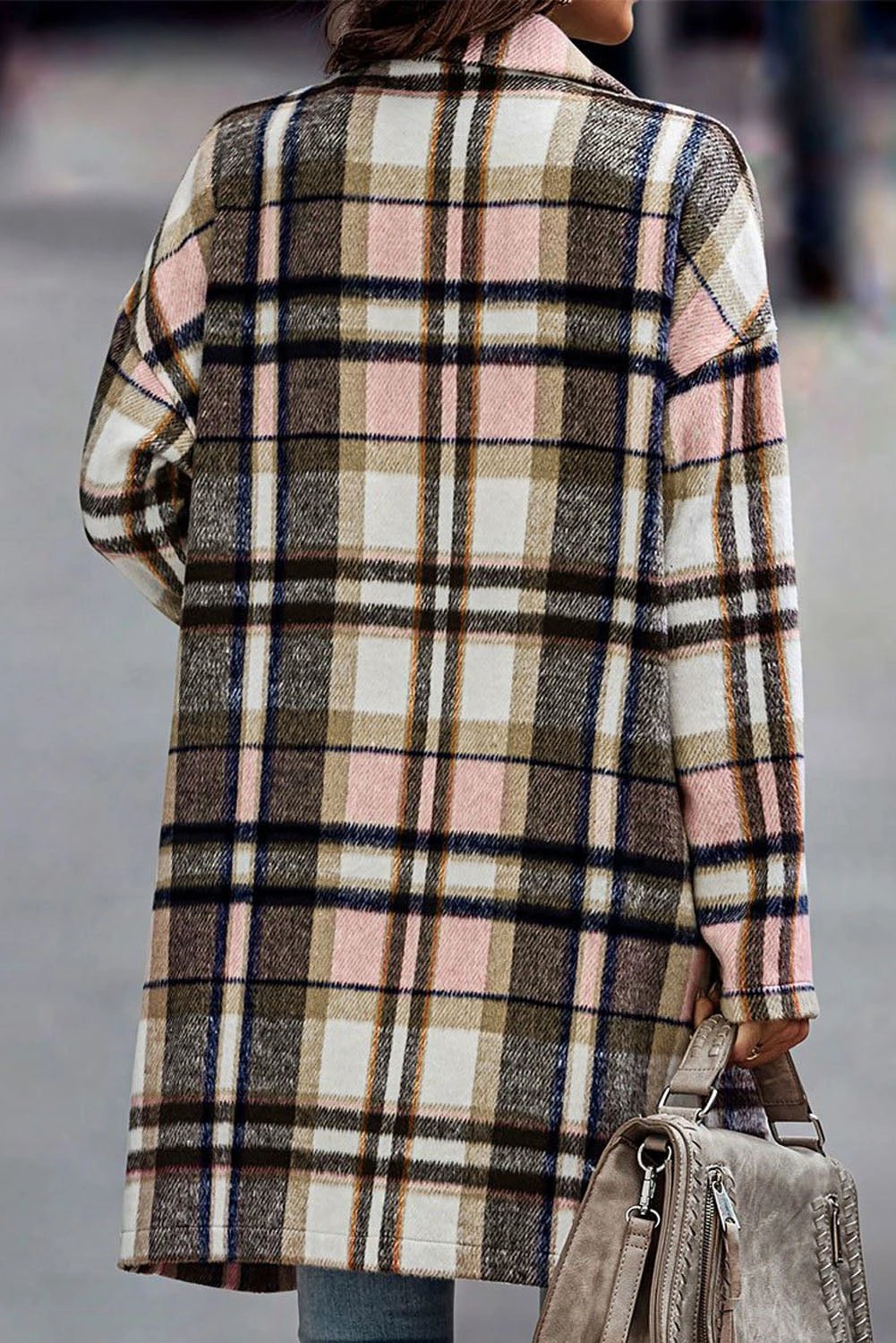 the throw-on-and-go plaid coat for women casual everyday outfit