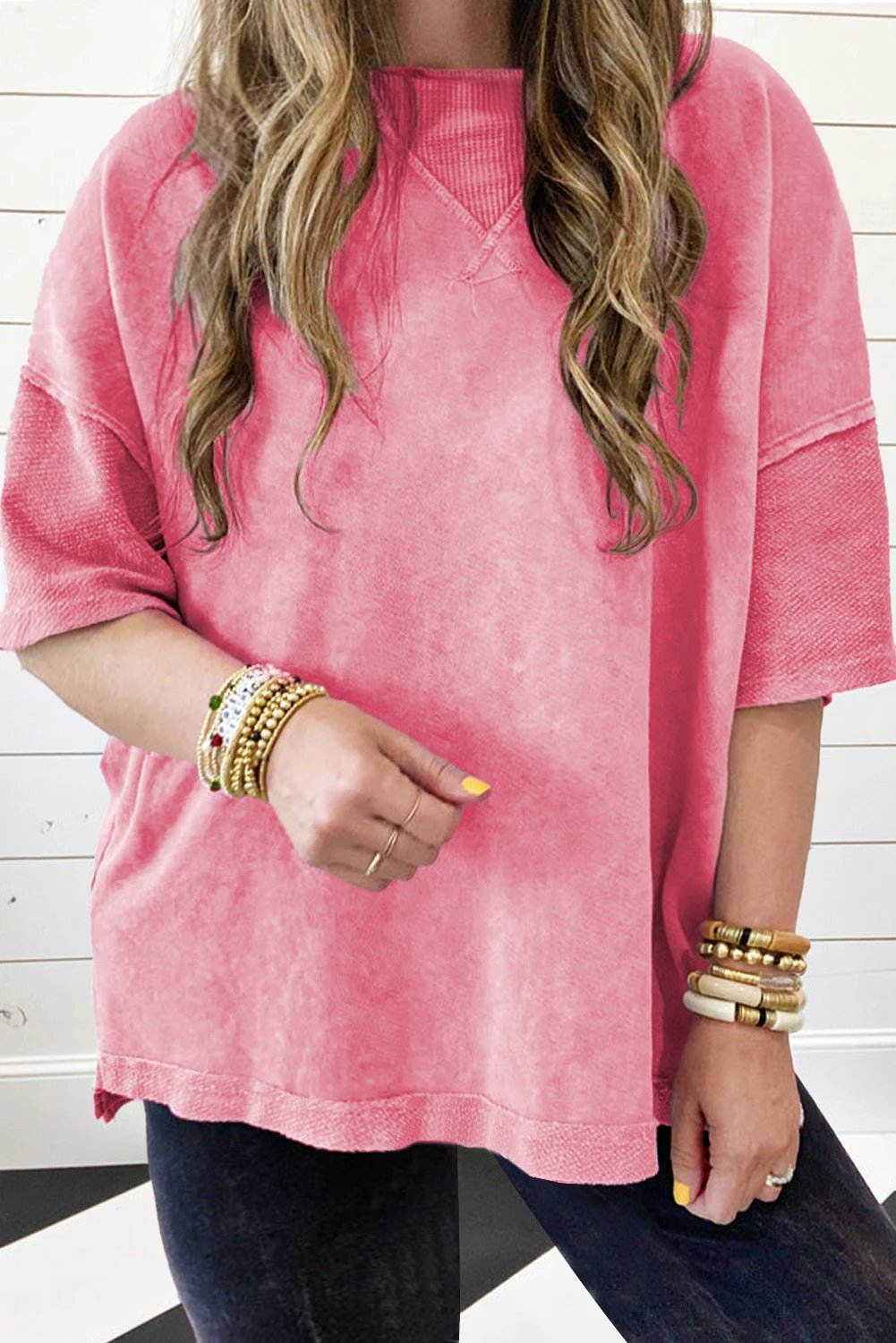 Plus Size Oversized Mineral Wash Tee