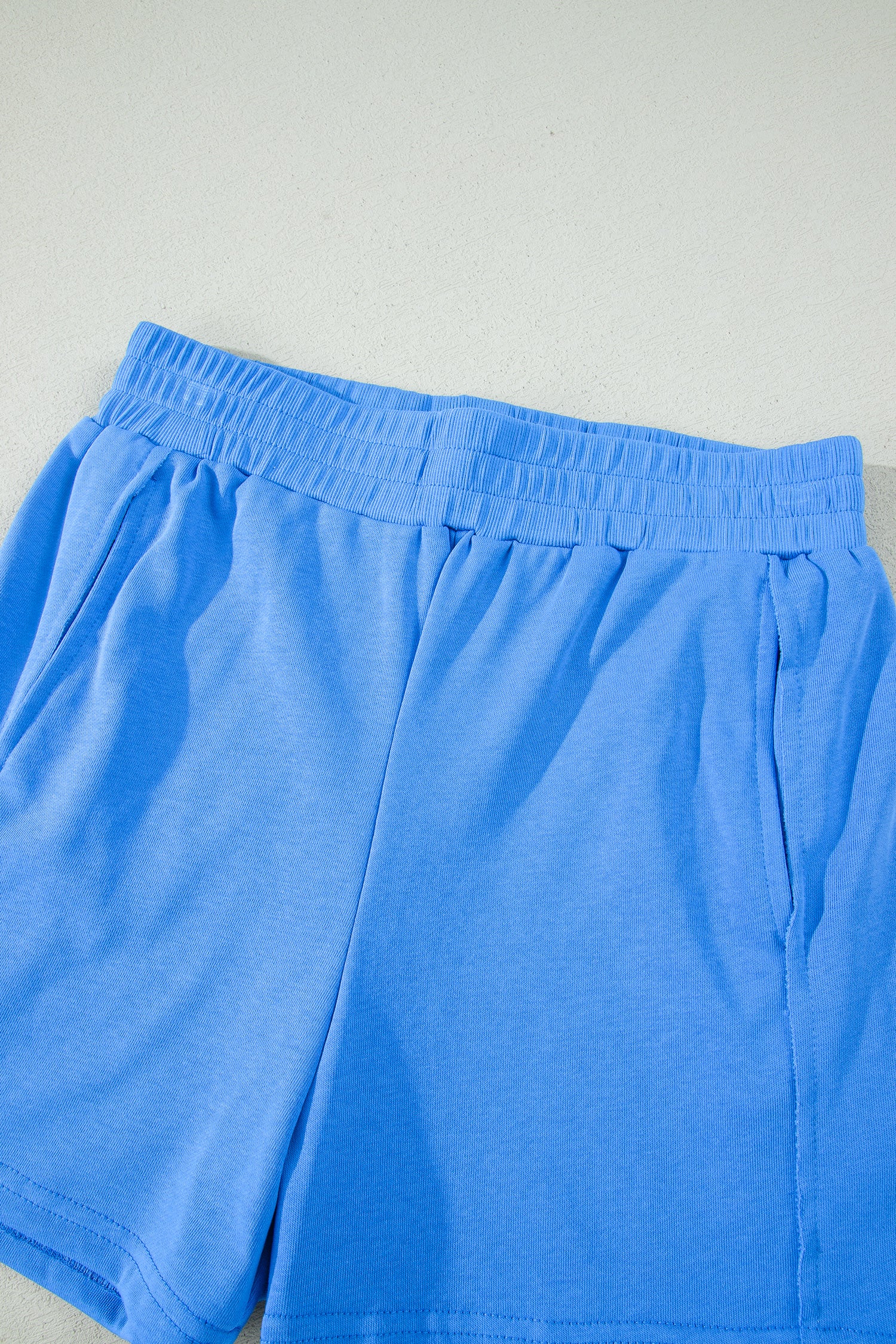 Ribbed Tank Top Shorts Set | Elastic High-Waist Outfit