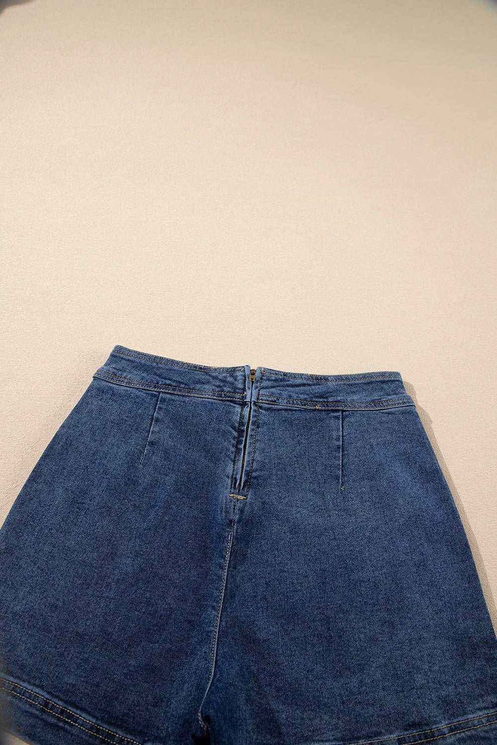 Mini Denim Skort faux-wrapped Cool Mom Energy denim skort