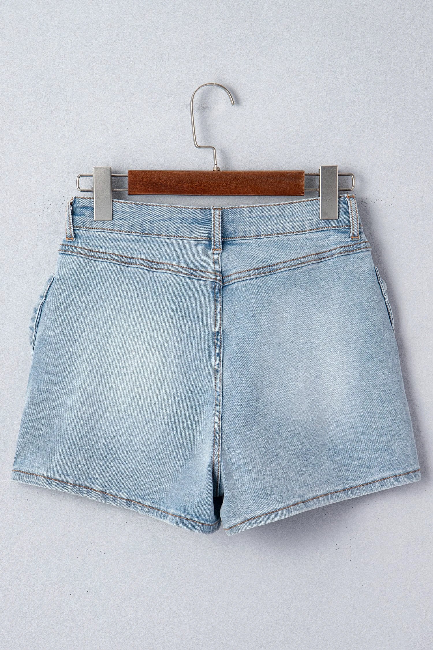  bow detail denim shorts for women casual everyday outfit