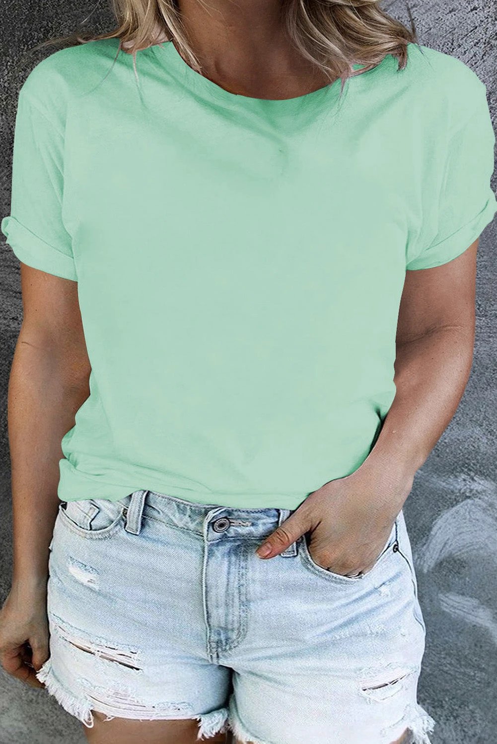 plus size green t-shirt