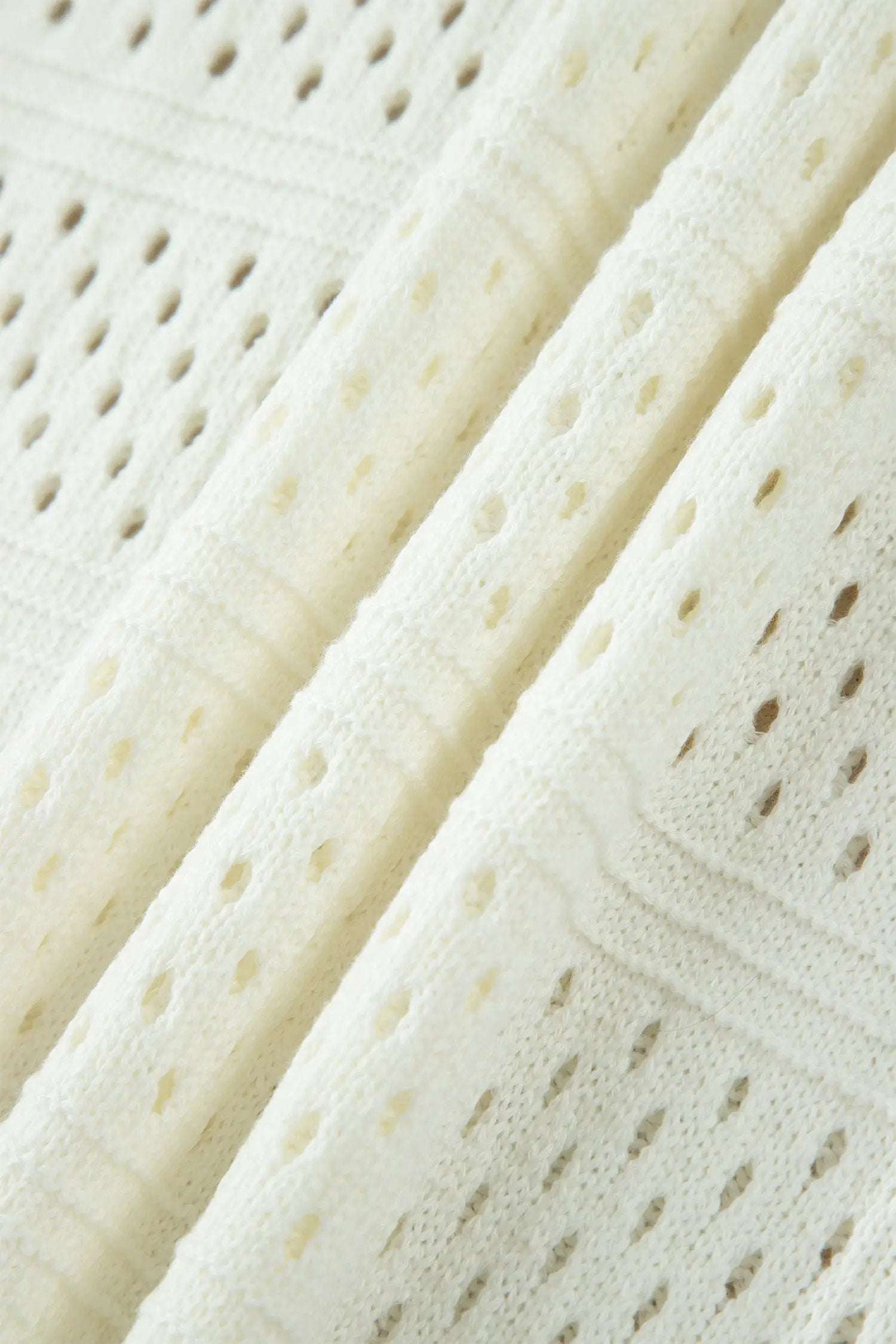 plus size eyelet knit dolman sweater