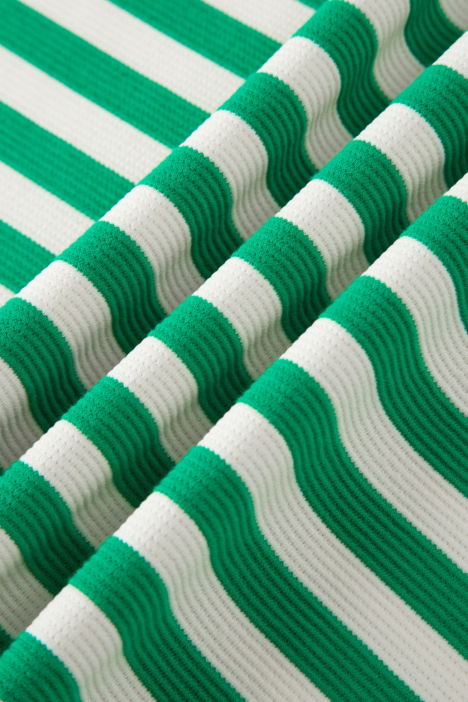 Vacation Vibes | Textured Stripe Two Piece Skort Set With Contrast Trim