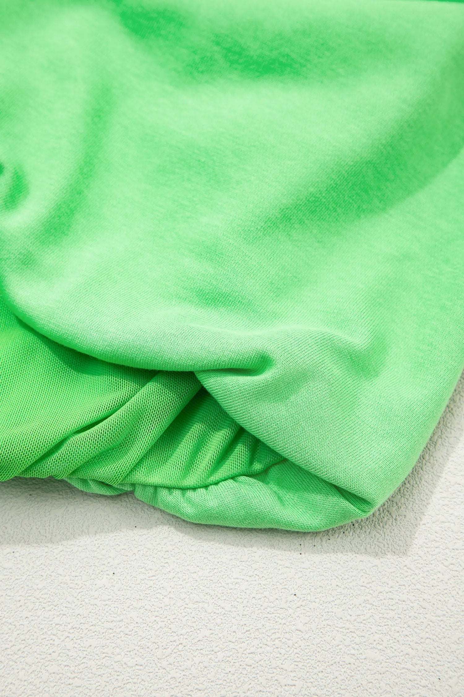 J&H Apparel Green Solid Color Puffy Loose Top Drawstring Shorts 2pcs Outfit - Outfit Sets Two Piece Sets/Short Sets