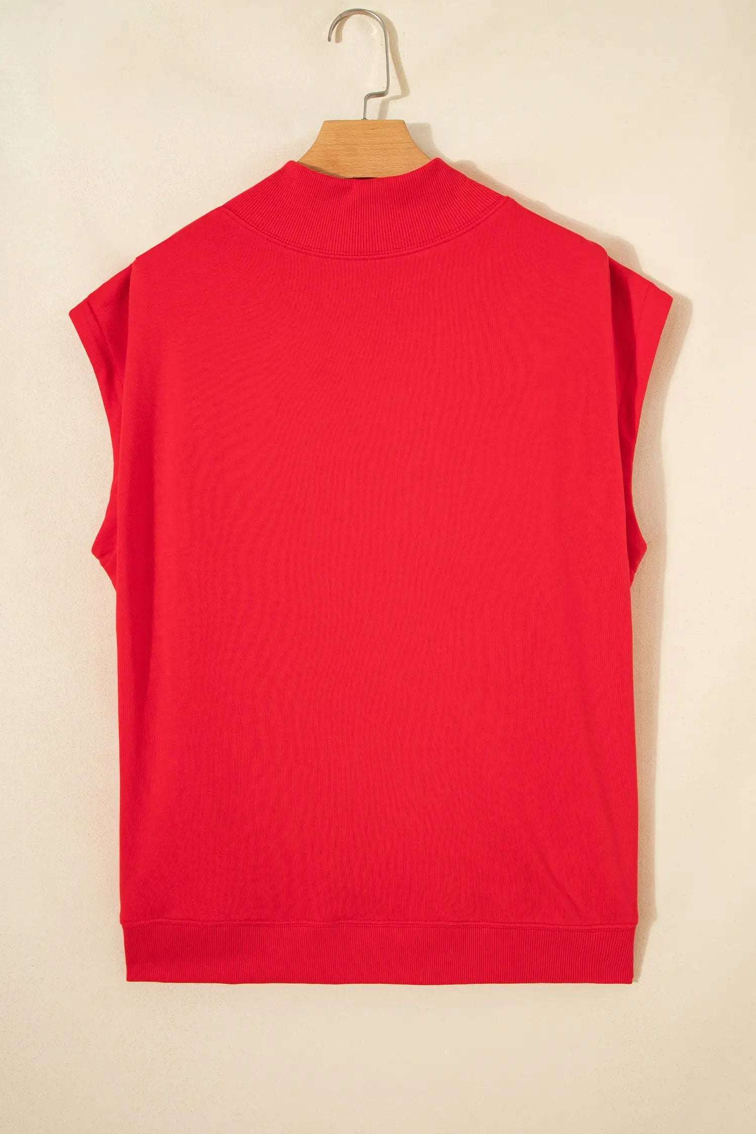 Dear-Lover Dropshipping Everyday Chic | High Neck Cap Sleeve Top Relaxed Fit Blouse - Blouses Tops/Tops & Tees