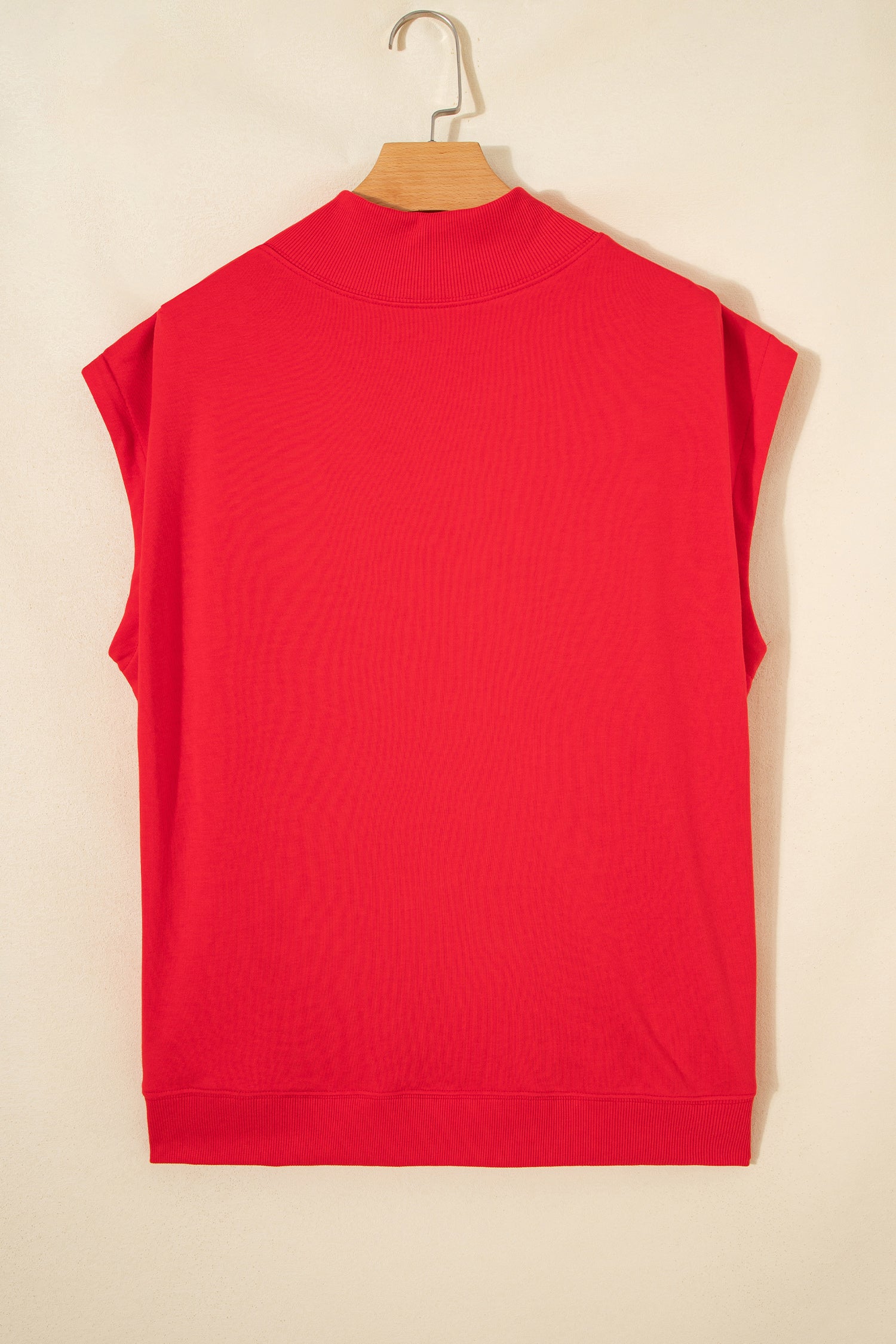 Everyday Chic | High Neck Cap Sleeve Top Relaxed Fit Blouse