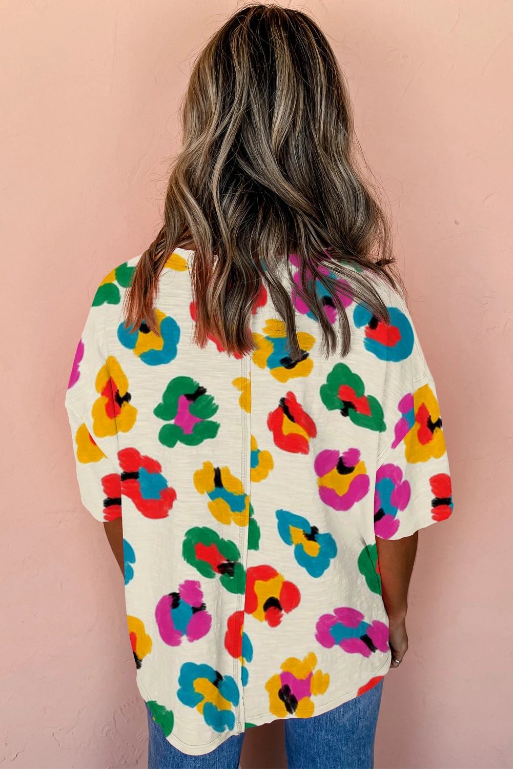 Color Pop Leopard Print Tee