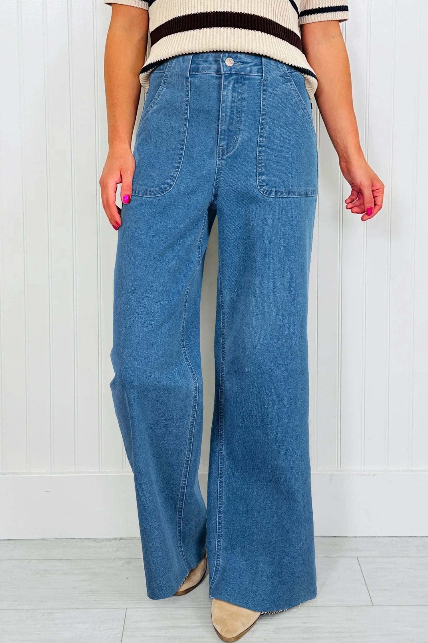  retro straight-leg jeans for women casual everyday outfit