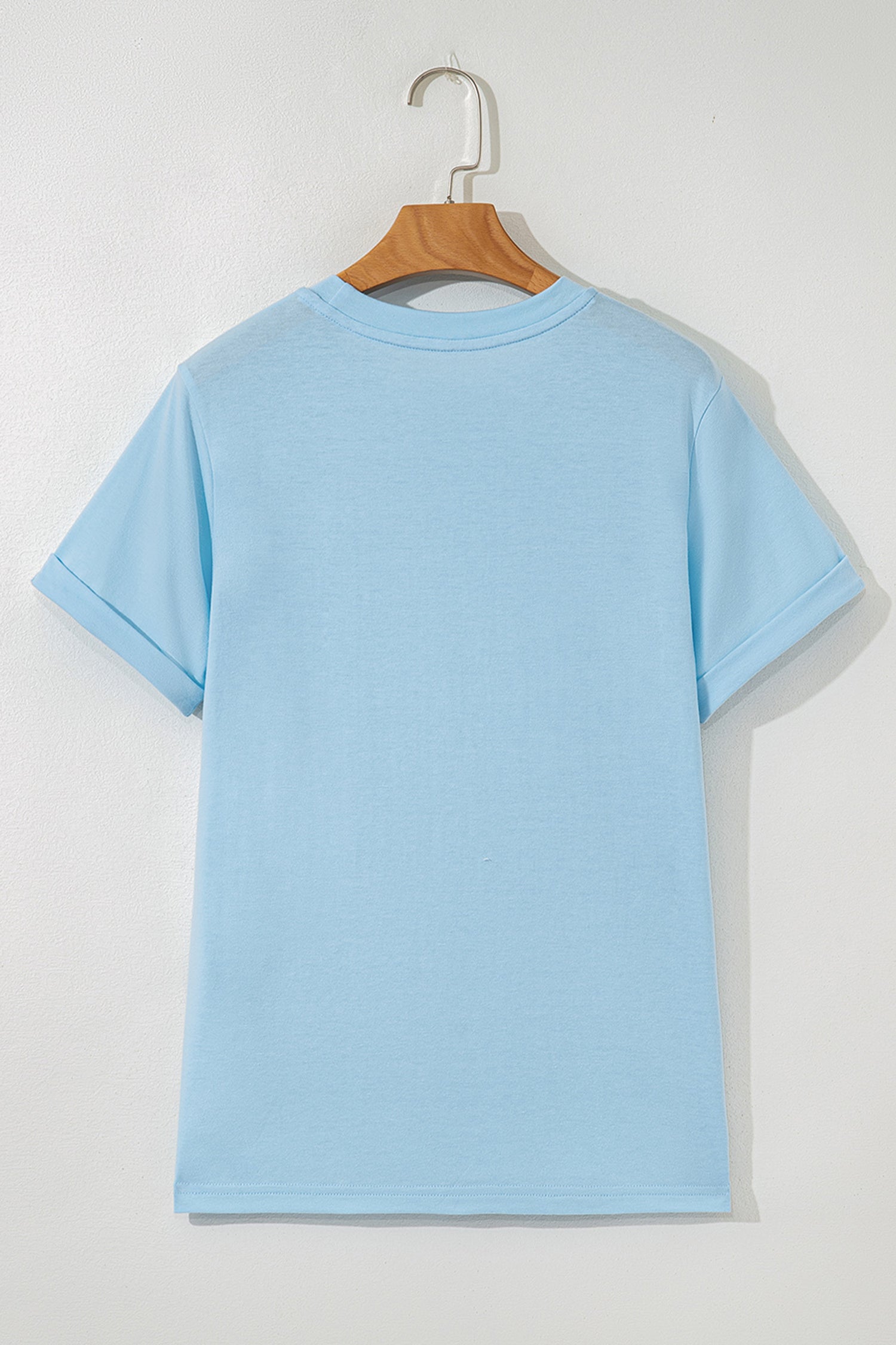 Light Blue Salty Beach Resort Vacation Surf Graphic Tee