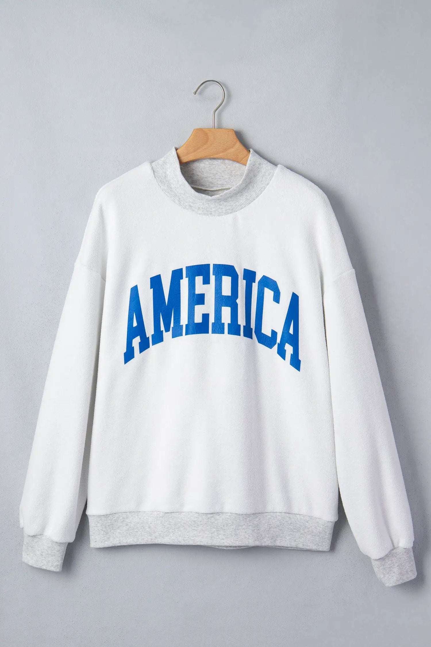 USA graphic sweatshirt | All-American Cozy Confidence -Stylish sweater