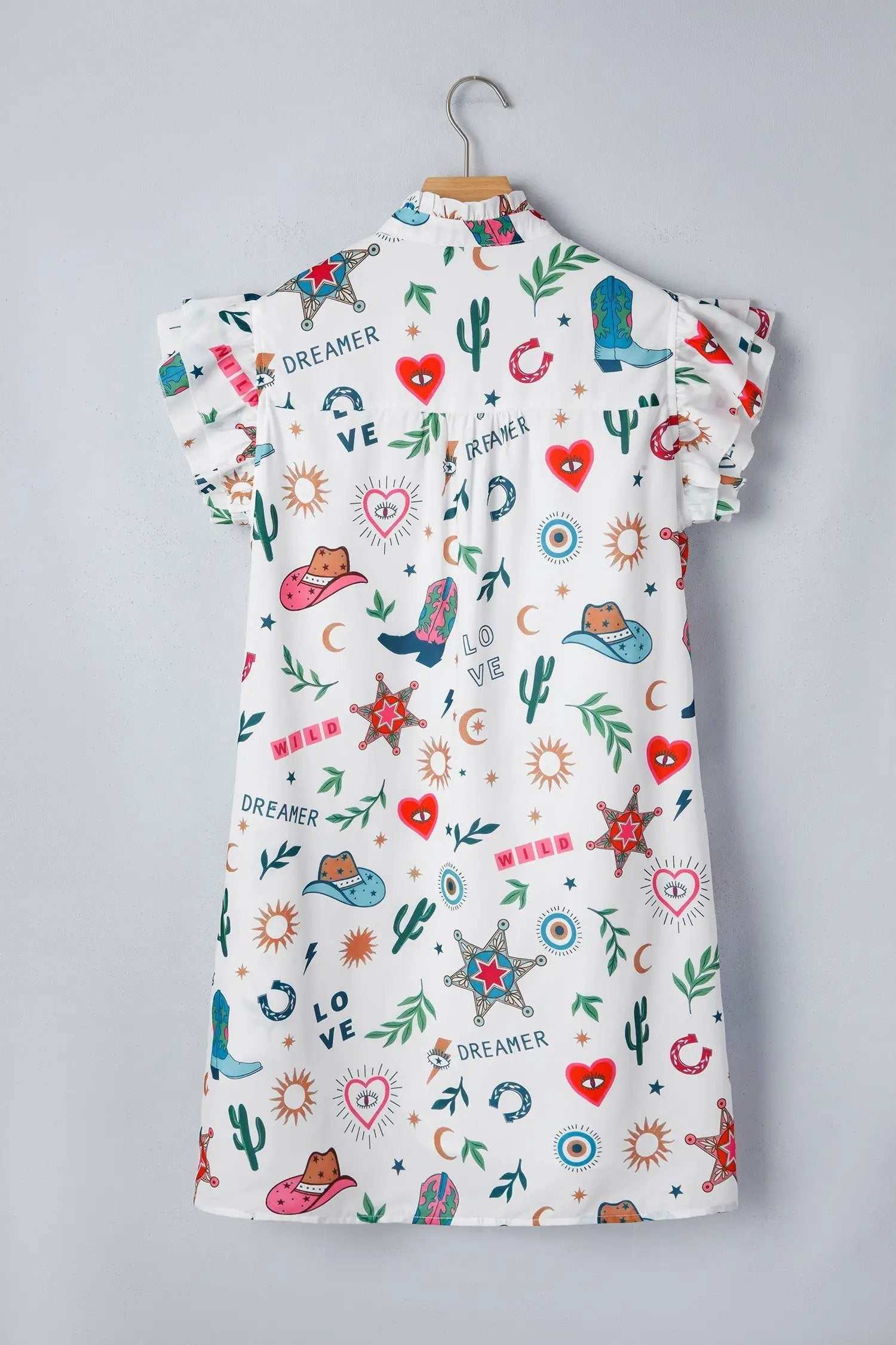  western print mini dress 