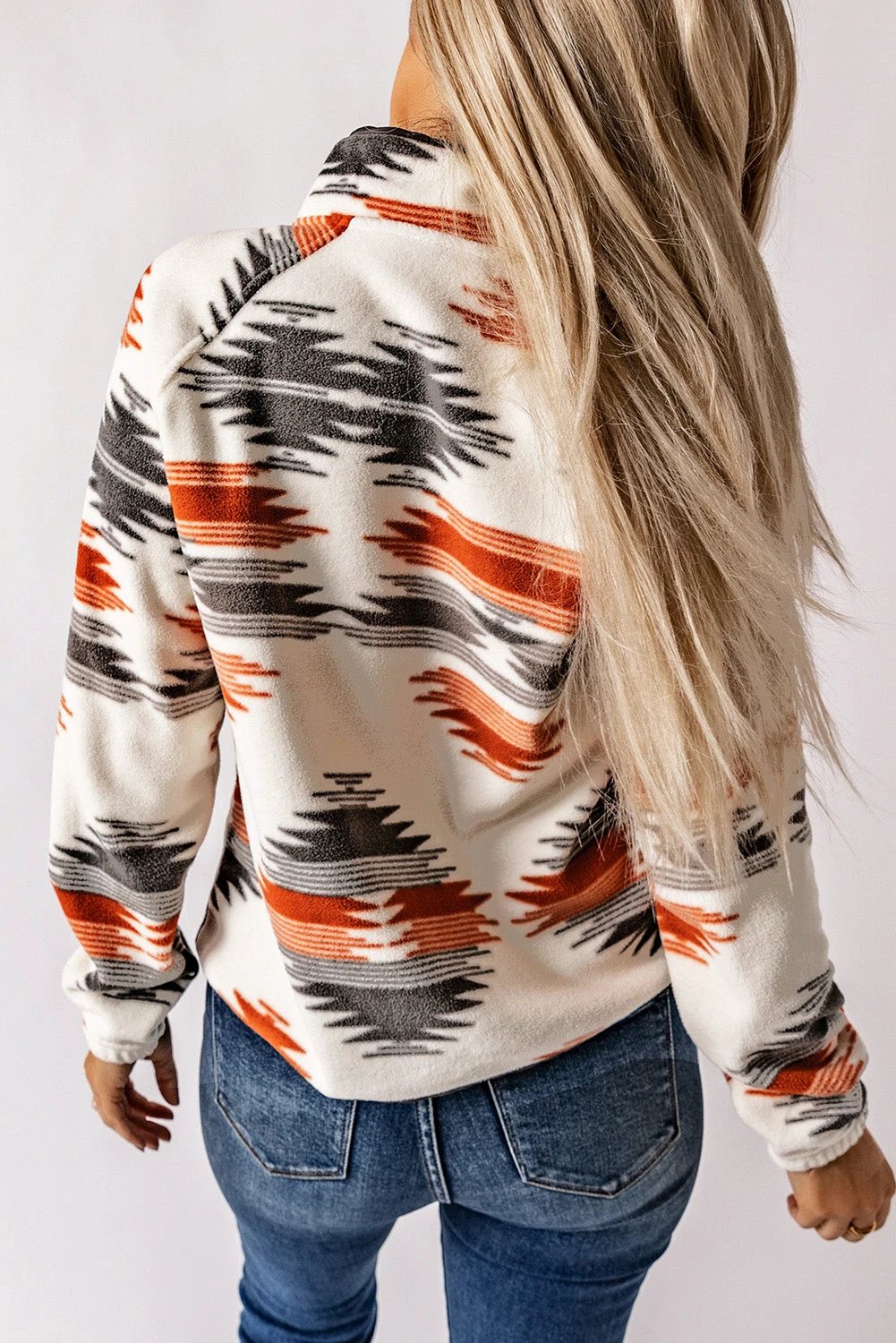  aztec fleece shacket for women casual everyday outfit