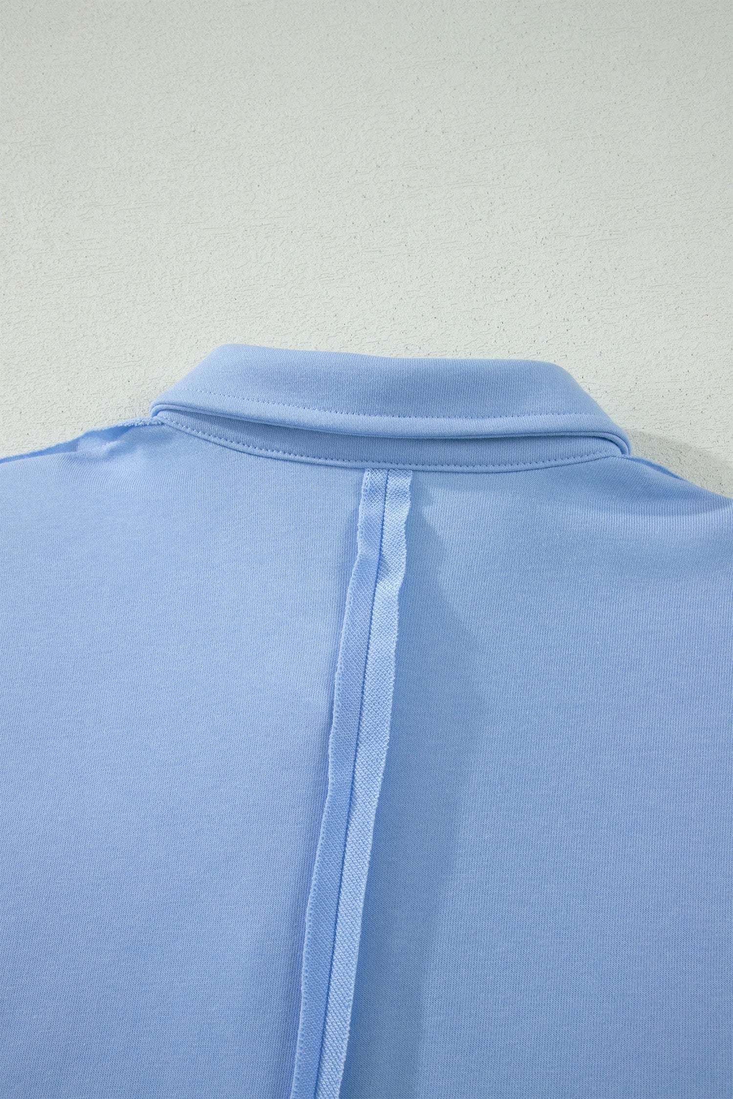 Loose Polo Tee Short Set with elastic waist shorts vacation outfit