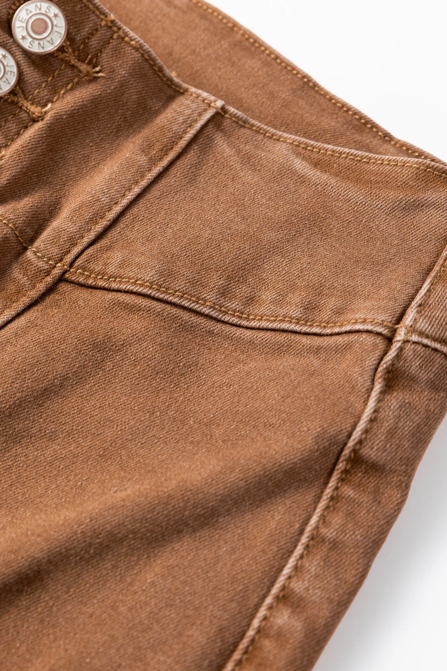  high waist button fly raw hem straight jeans for women casual everyday outfit