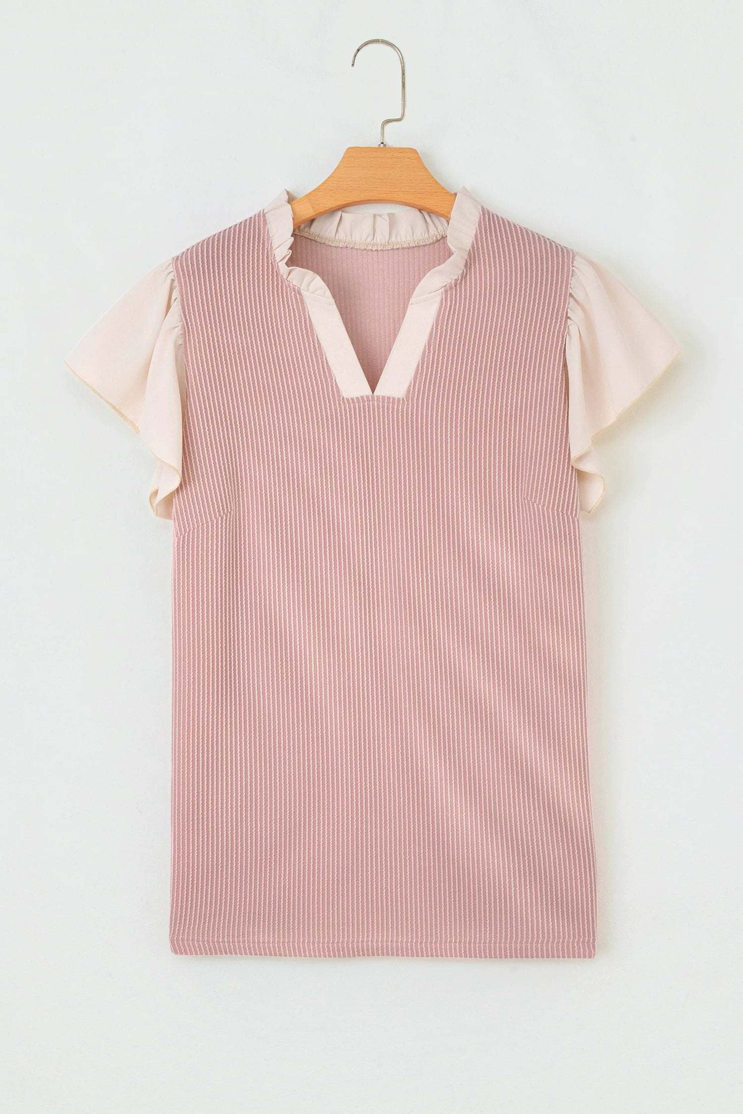 Plus Size Ribbed Blouse