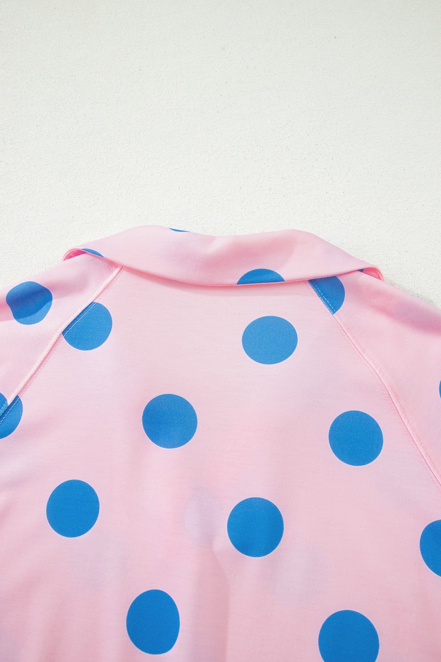 Polka Dot Tee Short Set | V-Neck Casual Outfit Set
