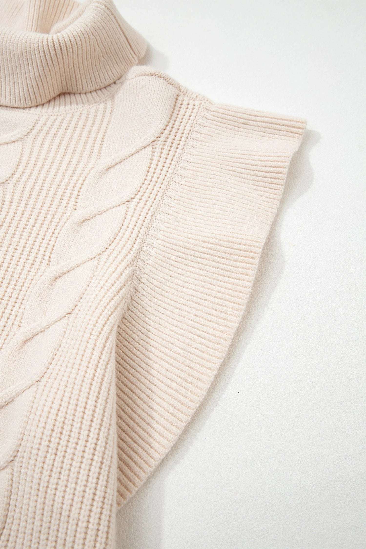 jet stream cable knit turtleneck sweater for women casual everyday outfit