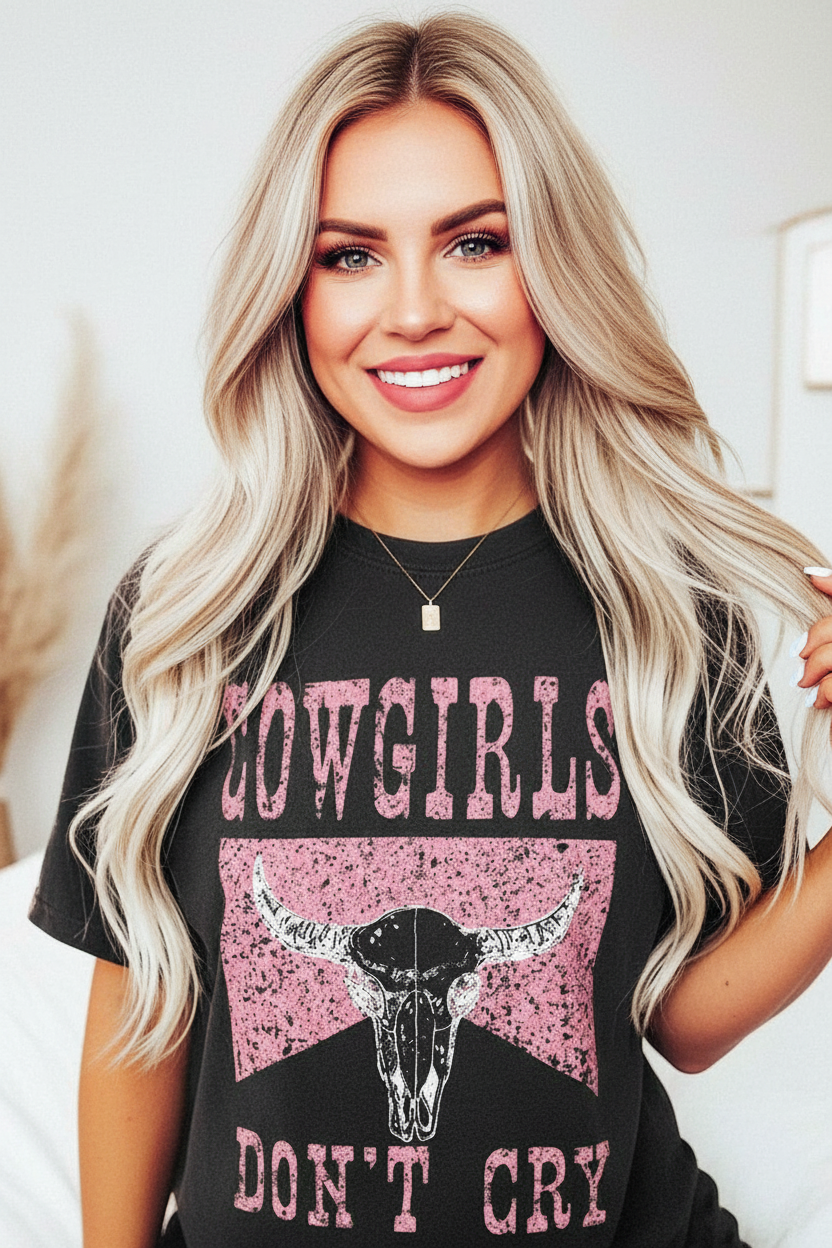 Cowgirls Don't Cry Short Sleeve T-Shirt