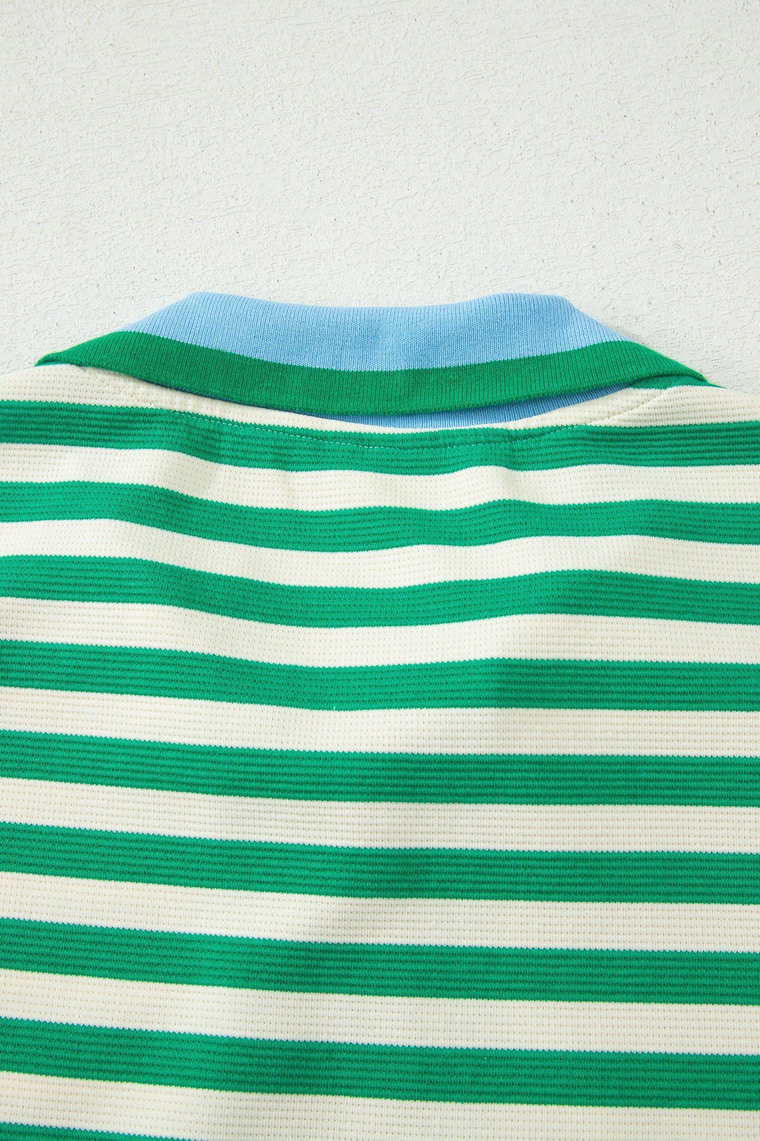 Vacation Vibes | Textured Stripe Two Piece Skort Set With Contrast Trim