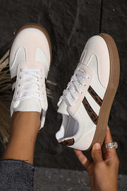 leopard patchwork sneakers