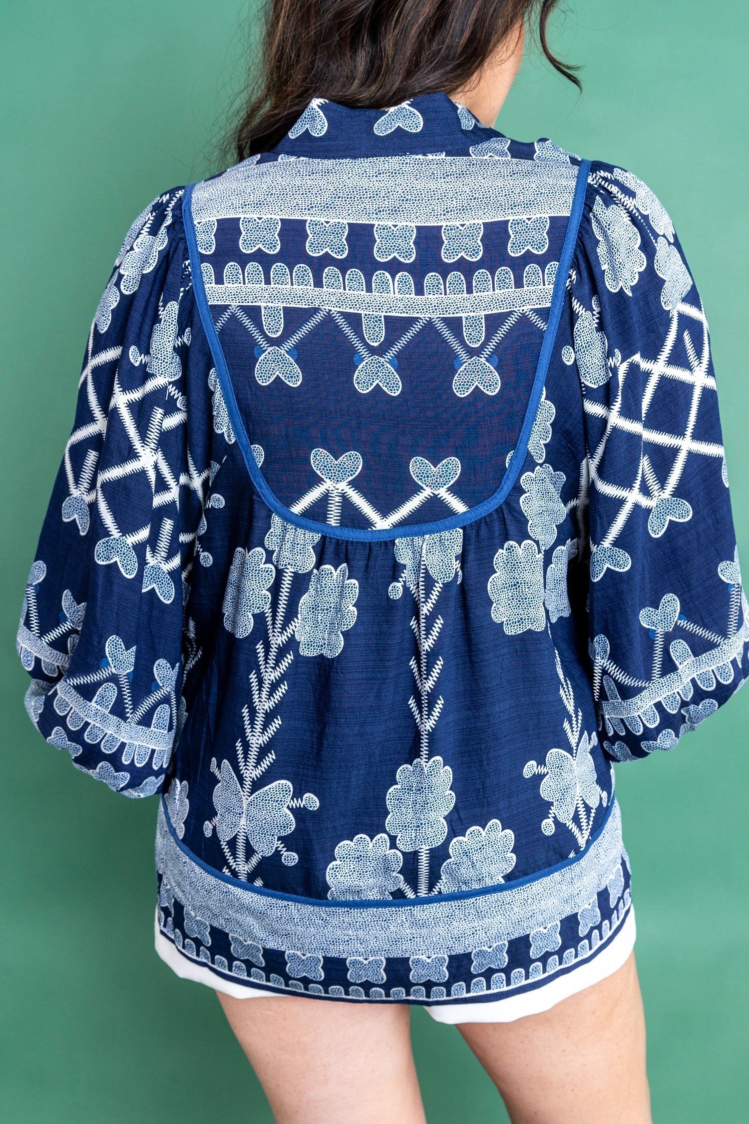 plus size floral blouse