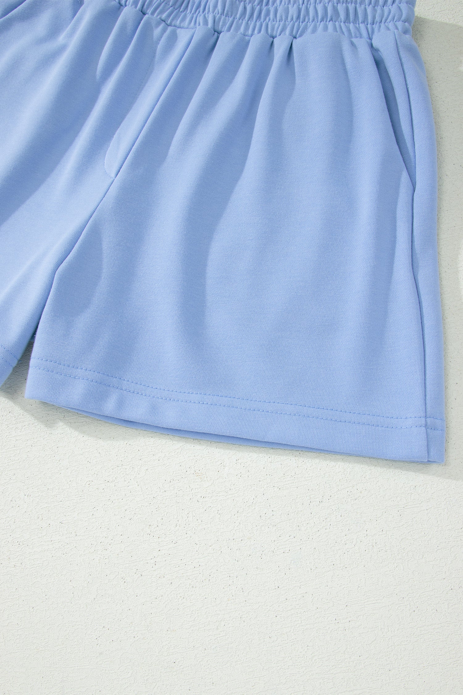 Ruffled Half Zip Short Set | Cozy Vacation Outfit
