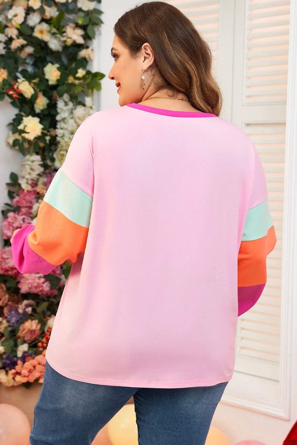 colorblock patchwork tunic