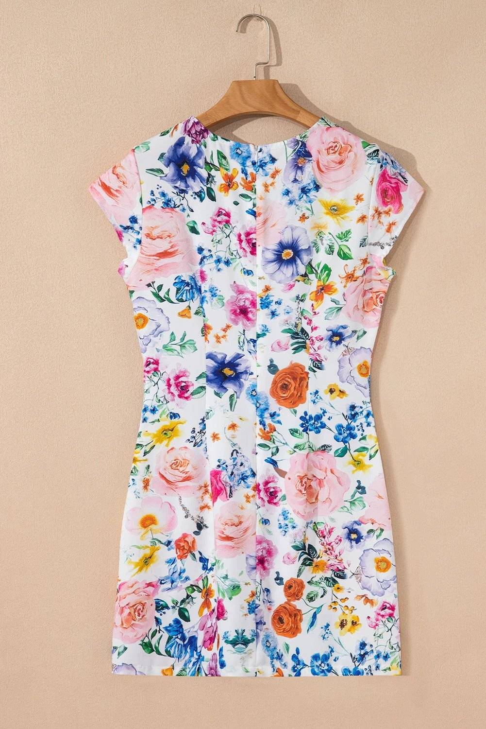  floral mini dress for women casual everyday outfit