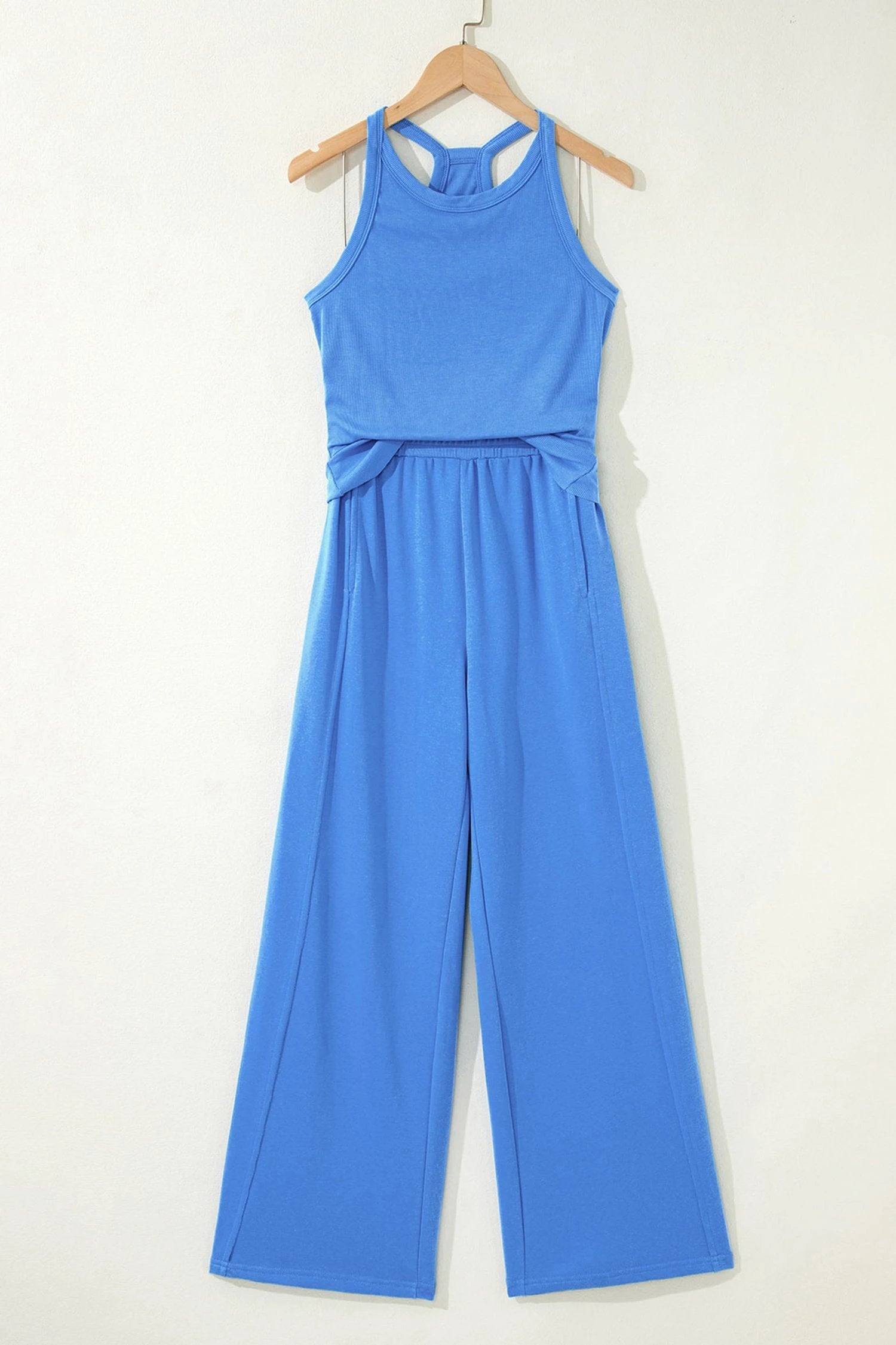  ribbed two-piece lounge set for women casual everyday outfit