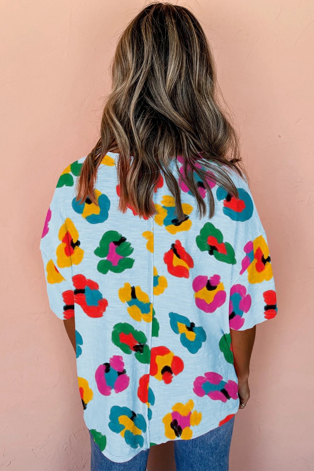 Color Pop Leopard Print Tee