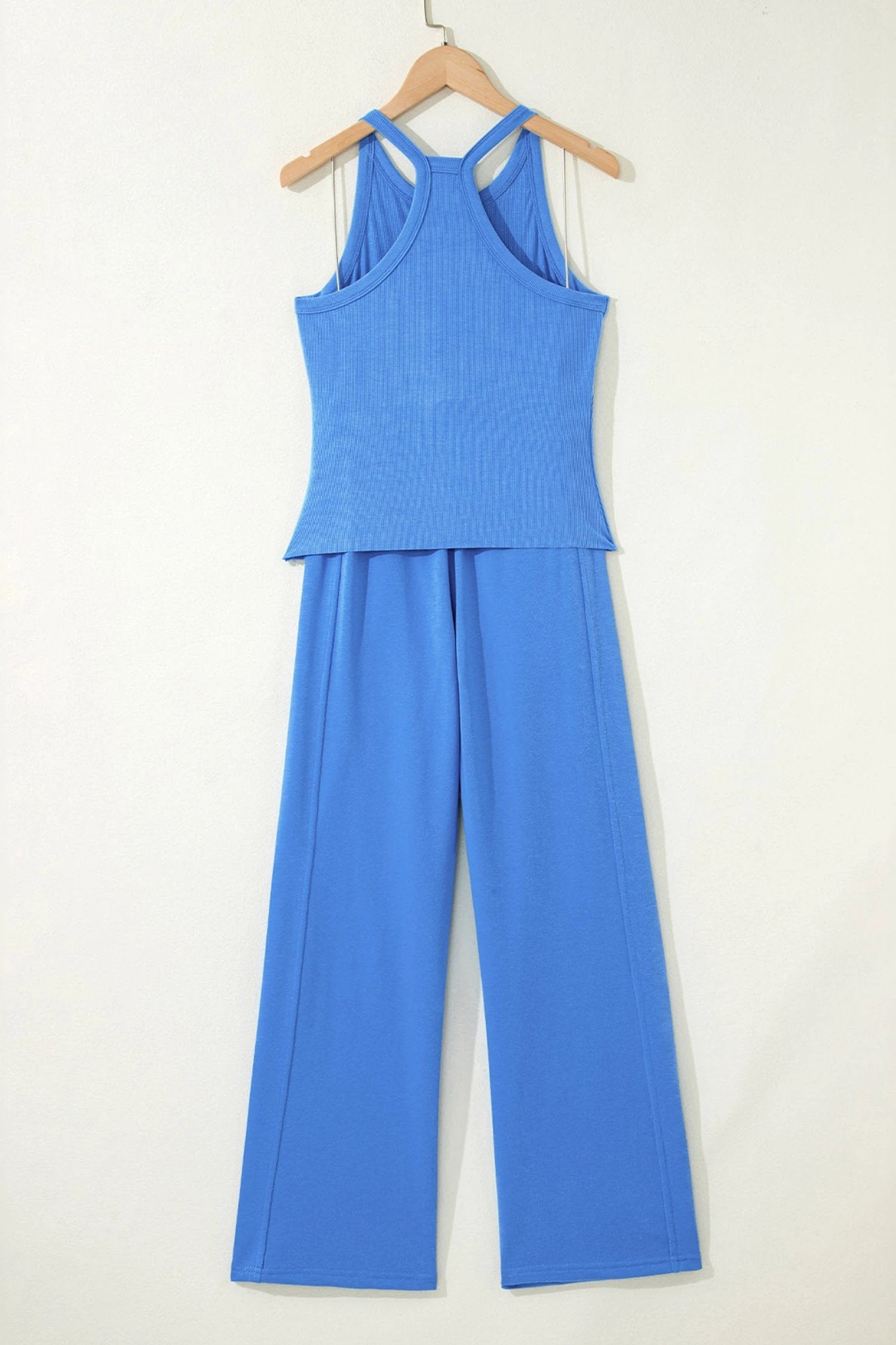  ribbed two-piece lounge set for women casual everyday outfit