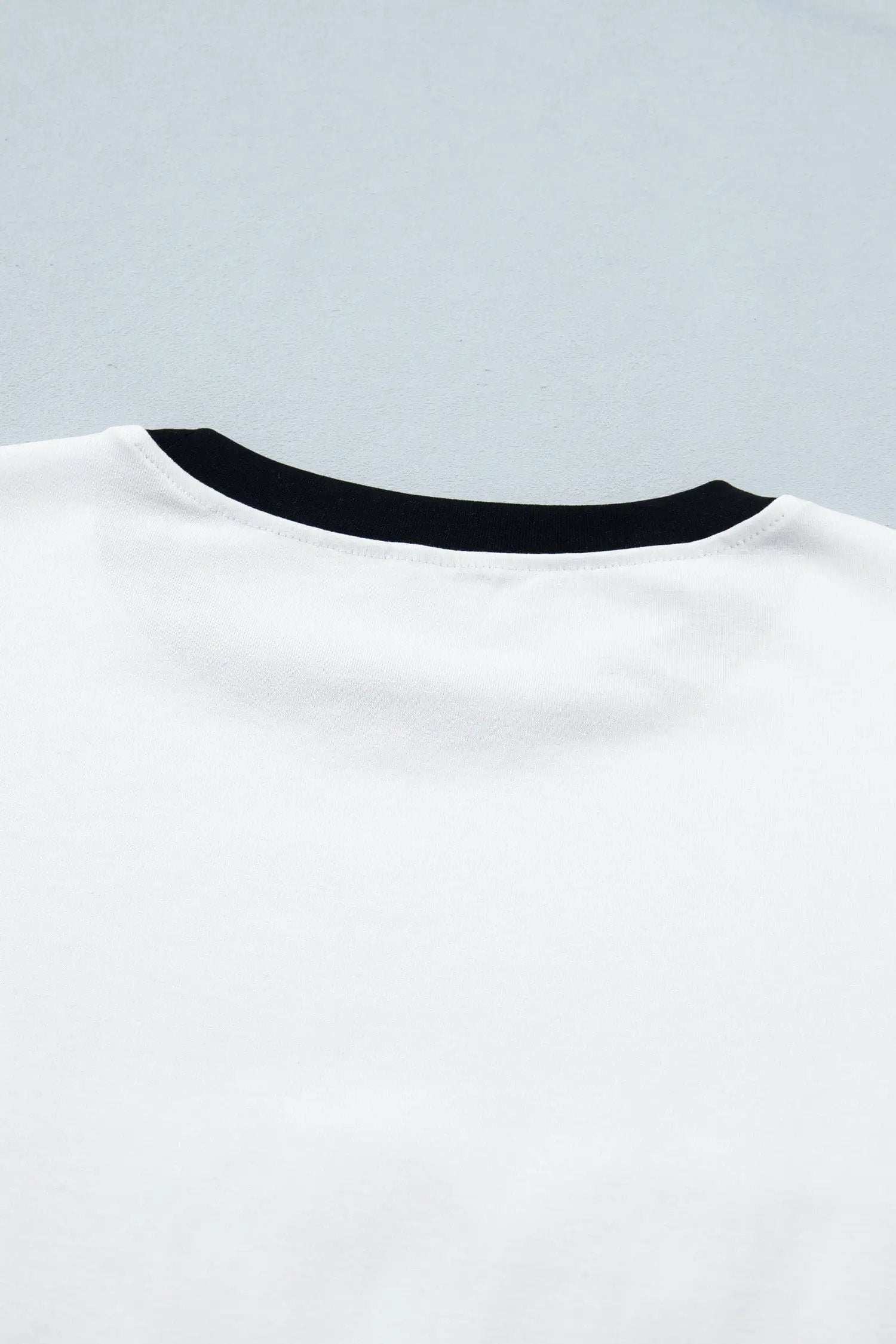 Loose fit Star-Spangled Shine T-shirt with USA sequin graphic and color-block trim
