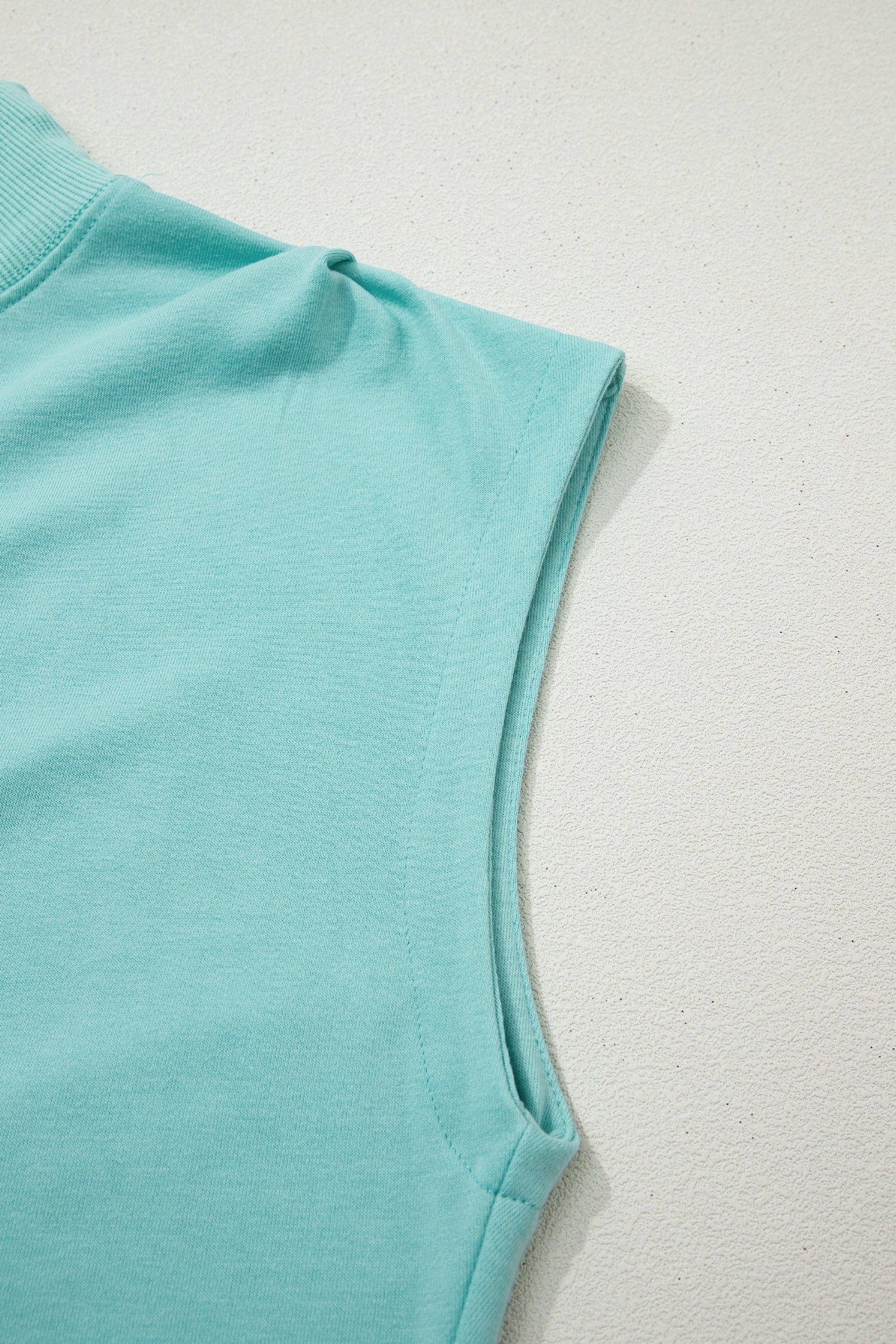 Everyday Chic | High Neck Cap Sleeve Top Relaxed Fit Blouse