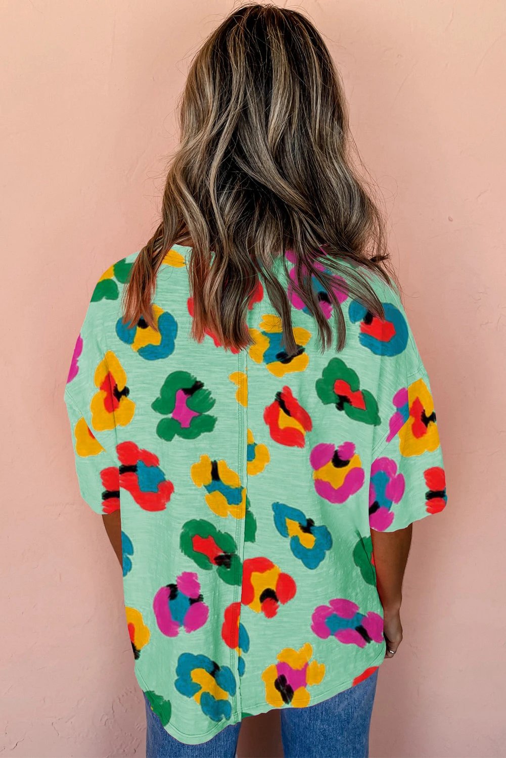 Color Pop Leopard Print Tee