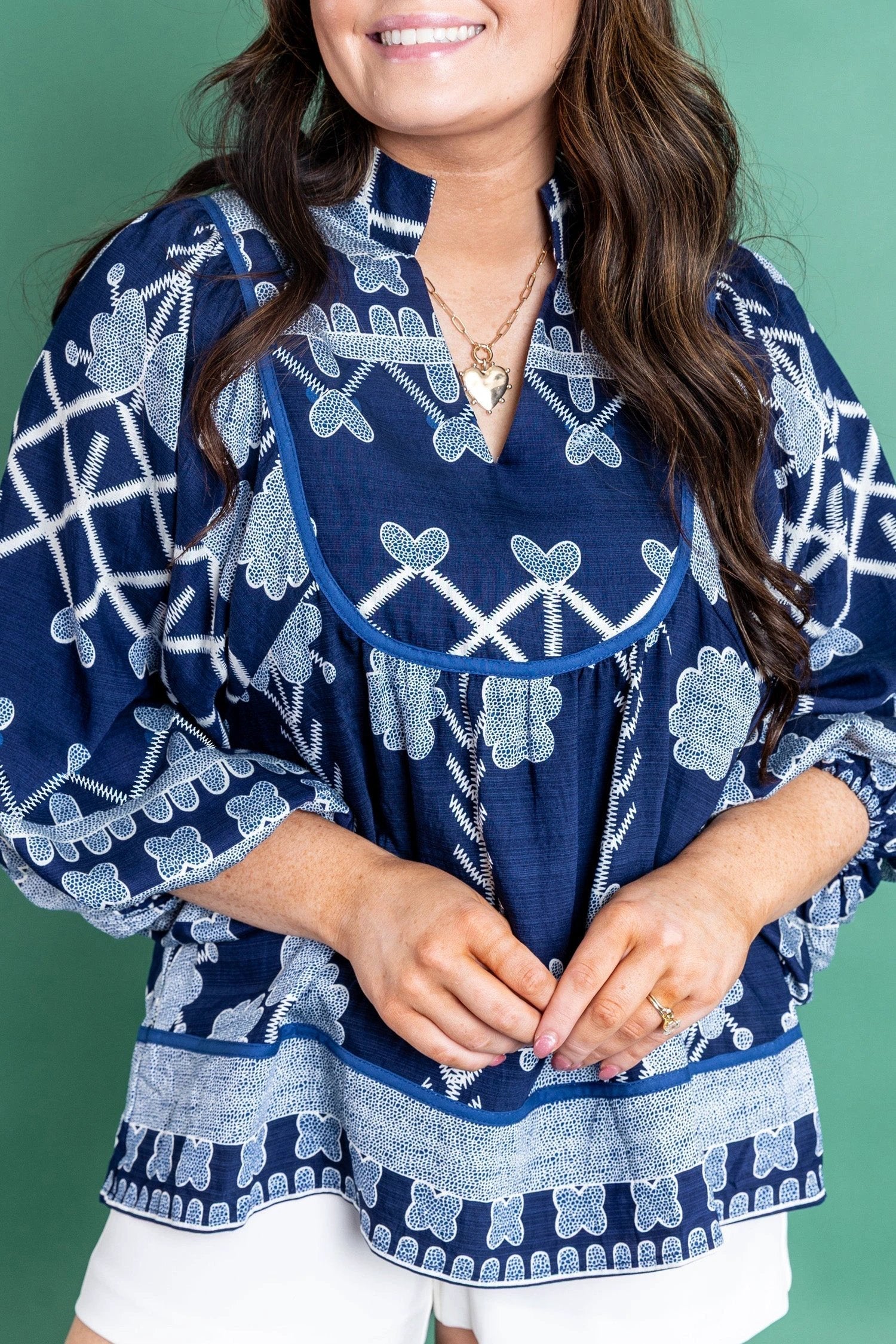 plus size floral blouse