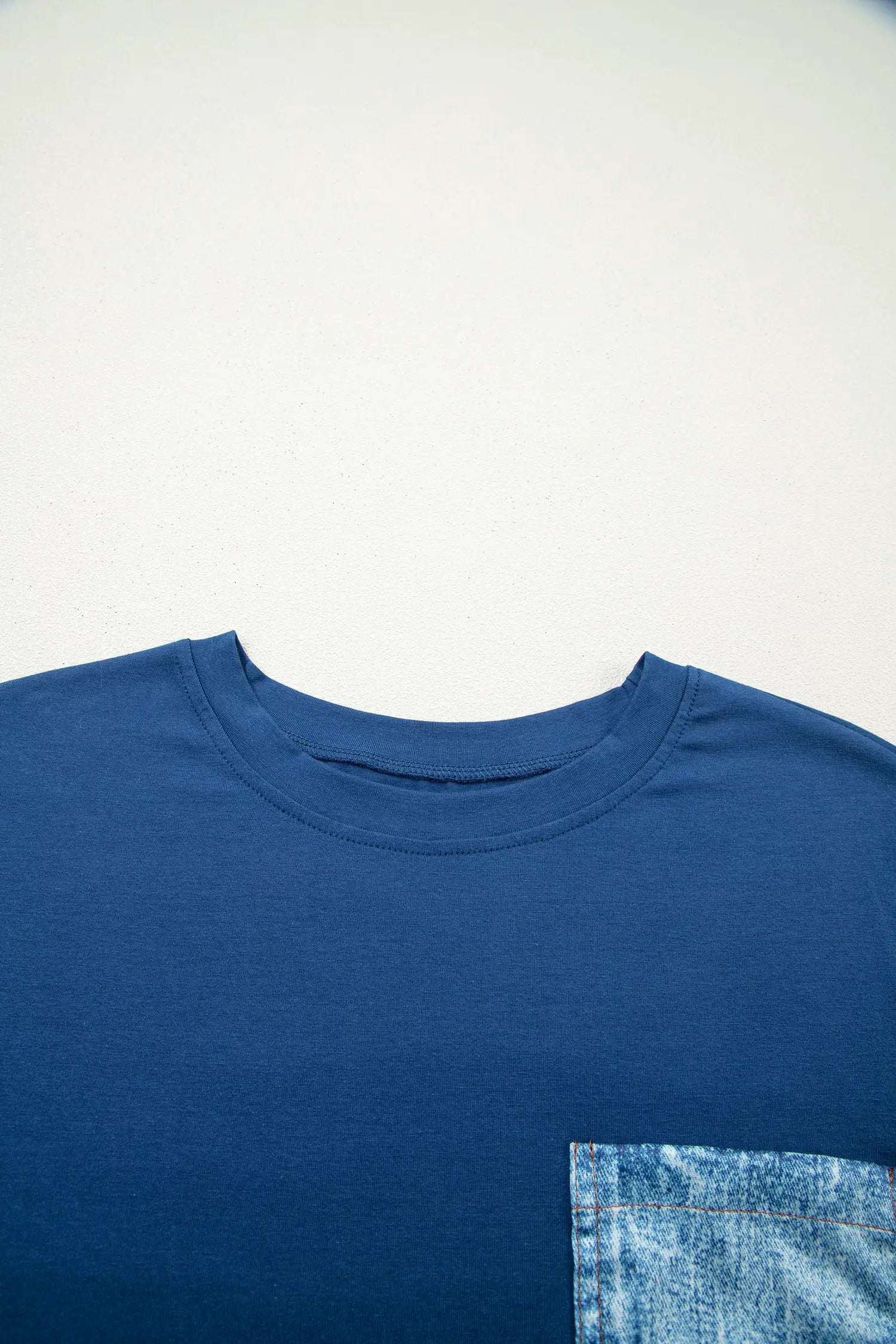 color block patch pocket tee