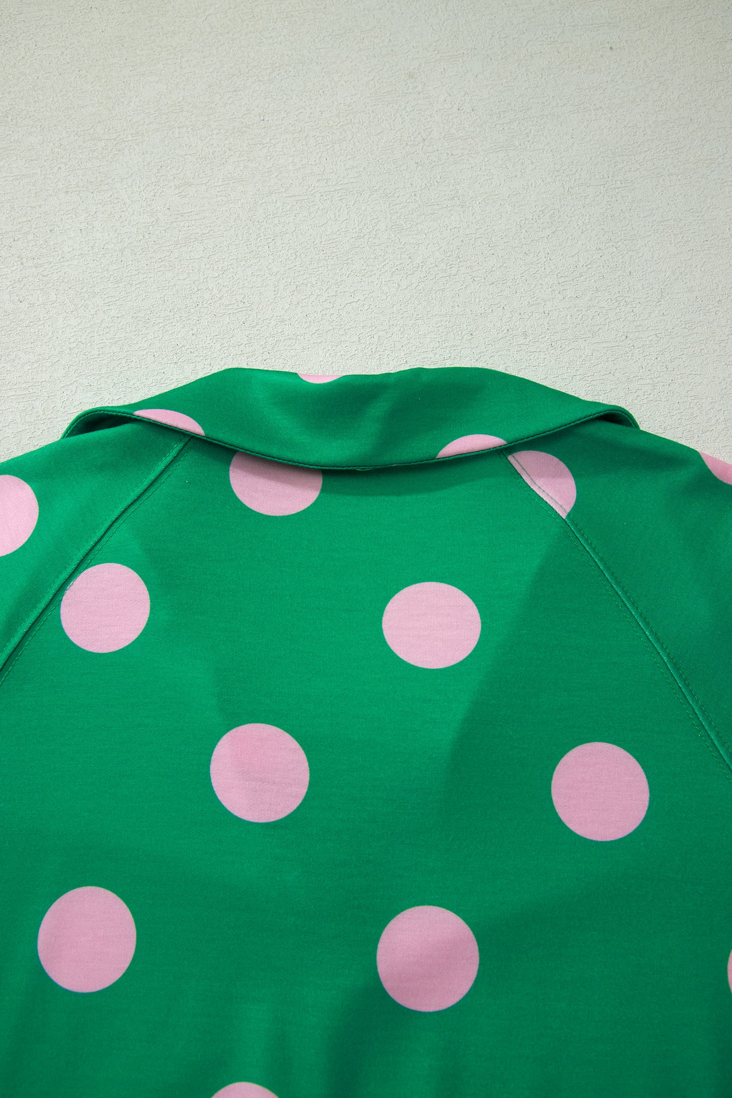 Polka Dot Tee Short Set | V-Neck Casual Outfit Set