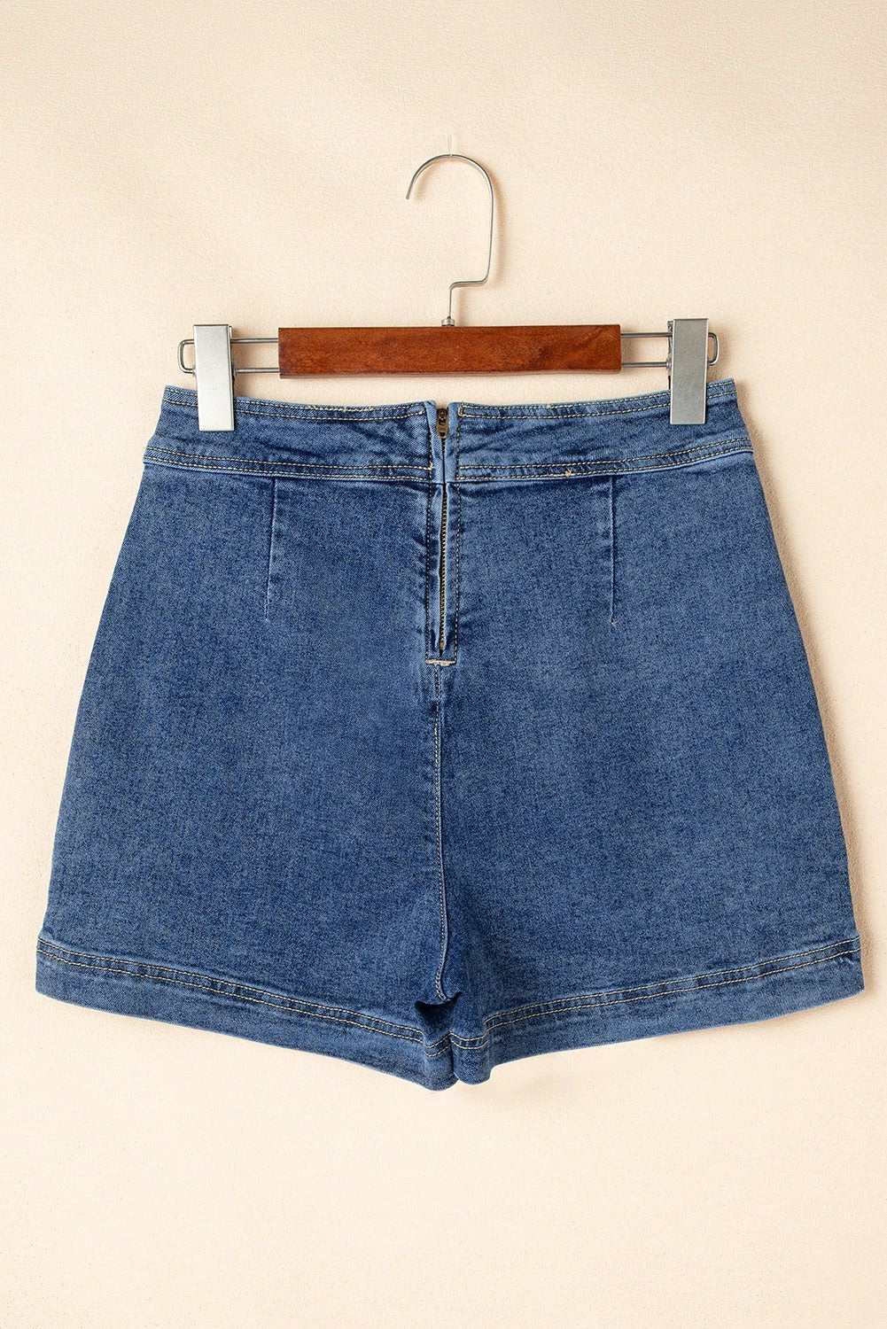 Mini Denim Skort faux-wrapped Cool Mom Energy denim skort