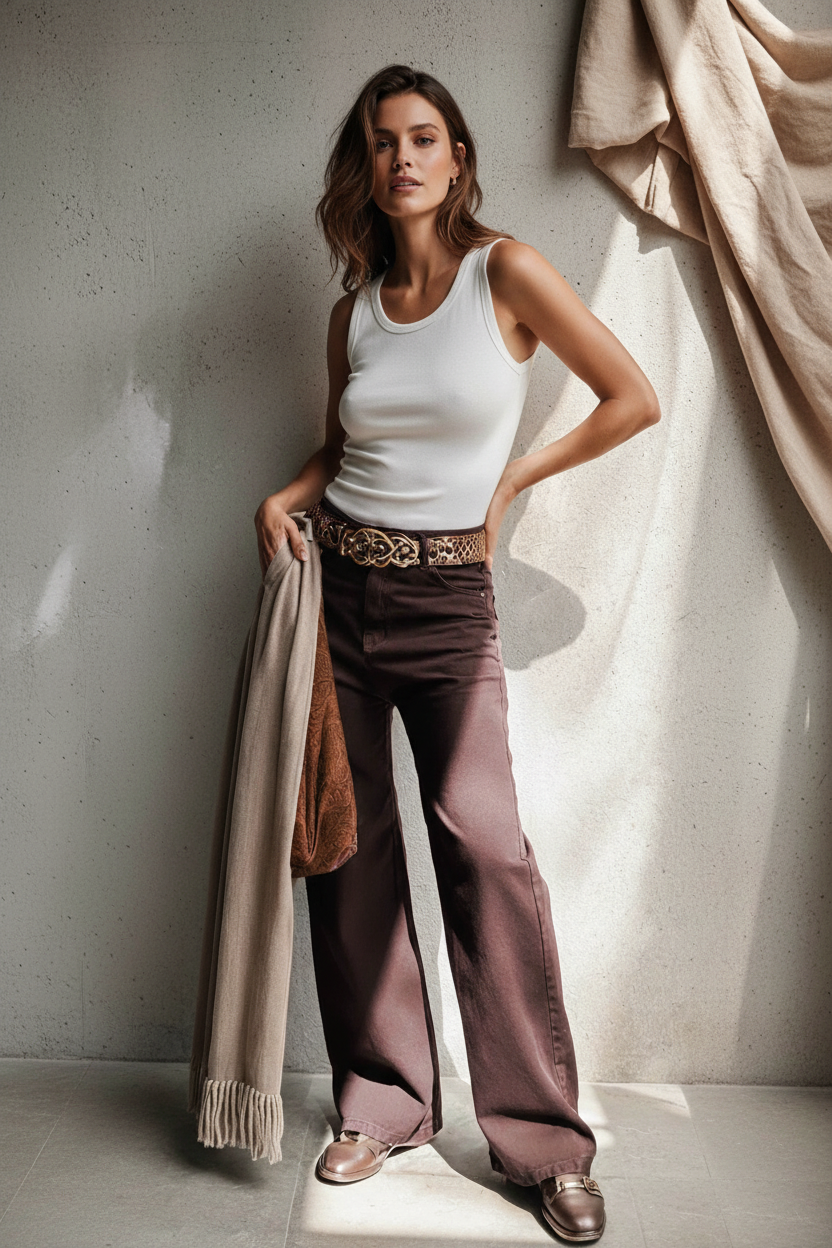Straight Leg Loose Fit High-Waisted Jeans