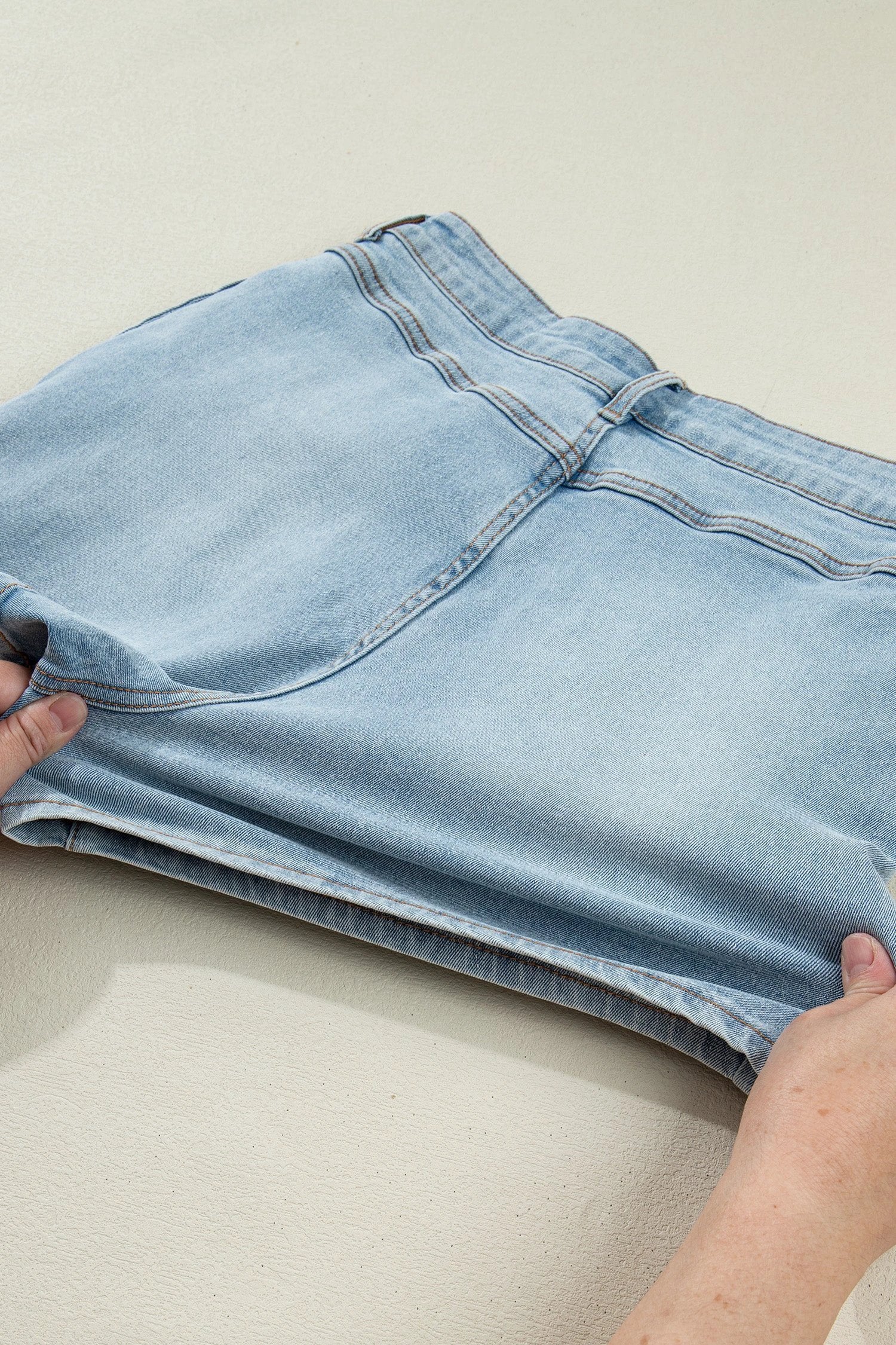  bow detail denim shorts for women casual everyday outfit